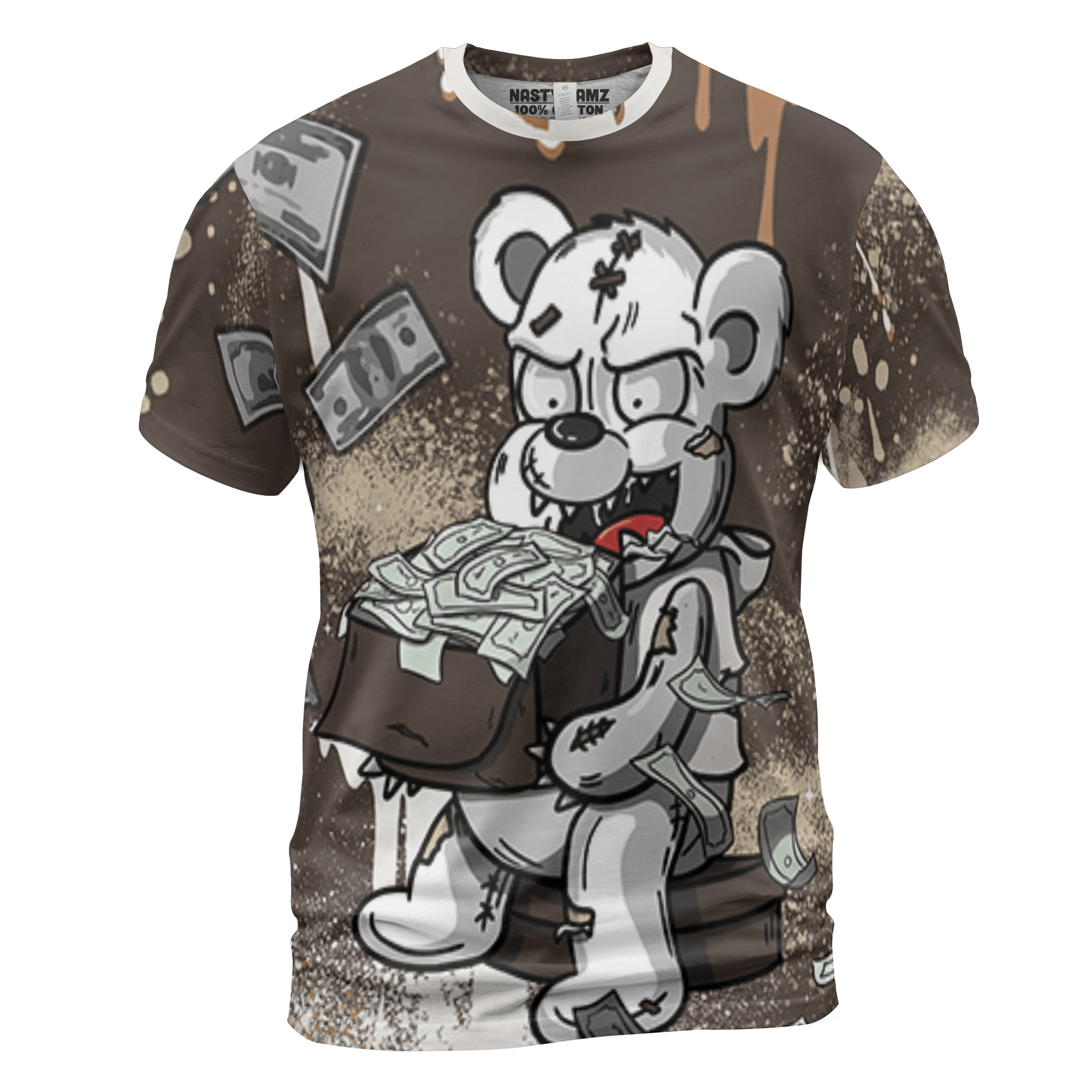 Jumpman Jack T Shirt Match Cash Money 3D All-Over Print Splash Paint - NastyJamz