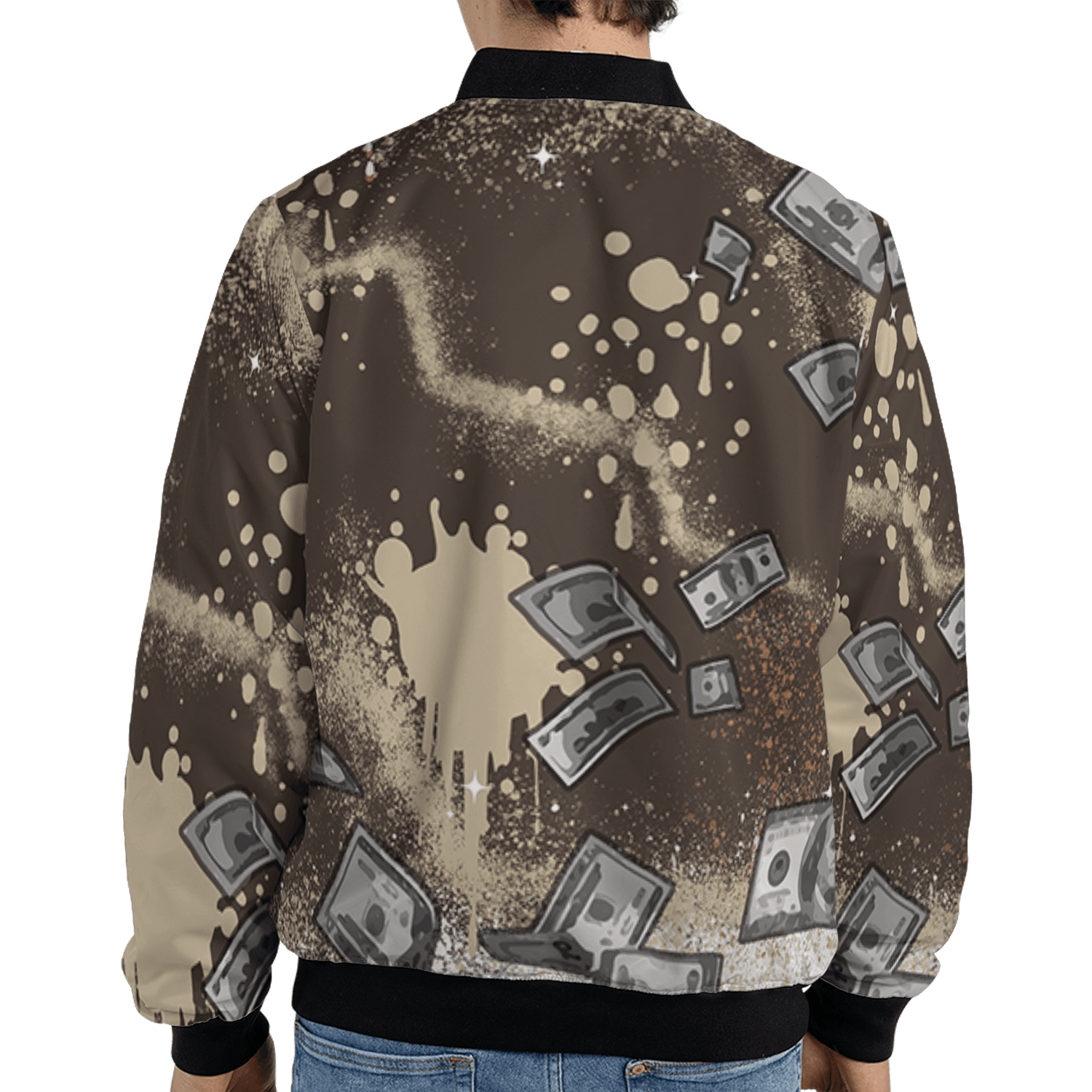 Jumpman Jack Jacket Match Cash Money 3D All-Over Print Splash Paint - NastyJamz