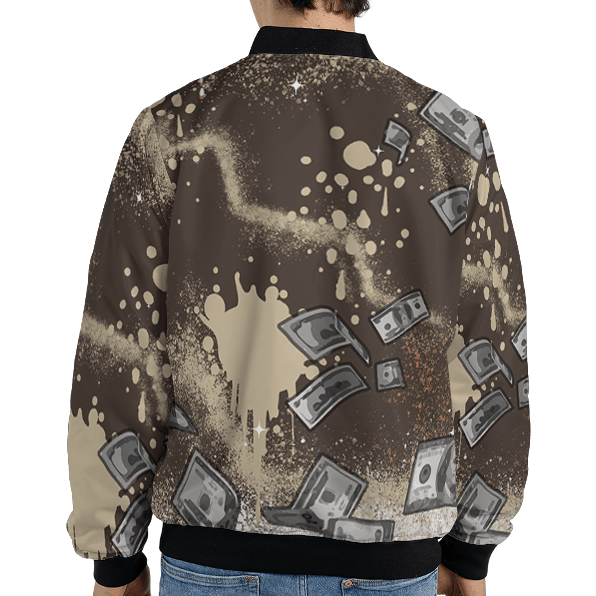 Jumpman Jack Jacket Match Cash Money 3D All-Over Print Splash Paint - NastyJamz