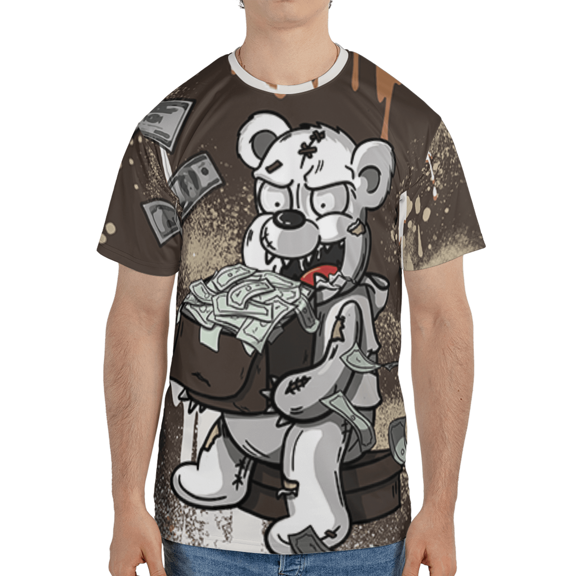 Jumpman Jack T Shirt Match Cash Money 3D All-Over Print Splash Paint - NastyJamz