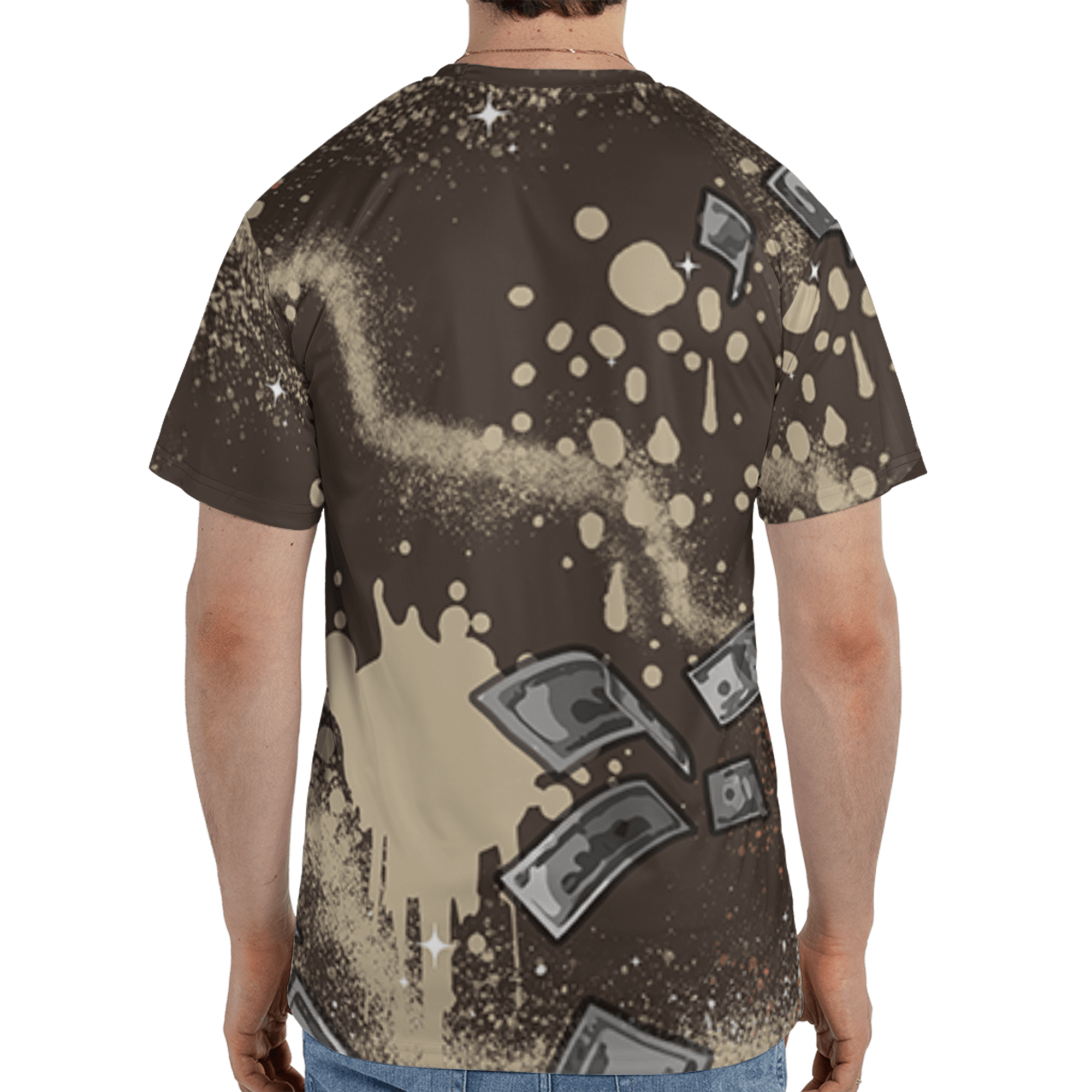 Jumpman Jack T Shirt Match Cash Money 3D All-Over Print Splash Paint - NastyJamz