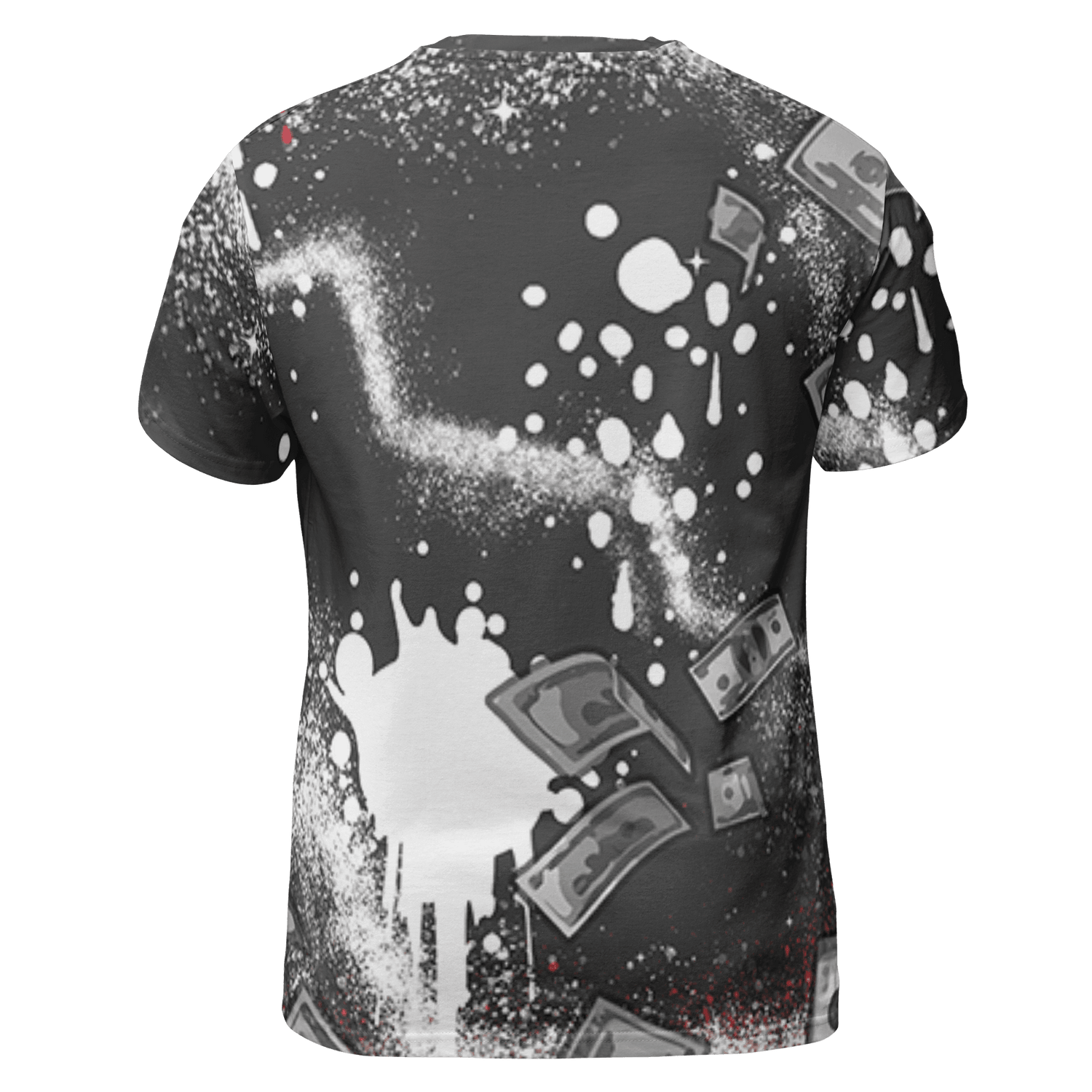 Spizike Low Bred T Shirt Match Cash Money 3D All-Over Print Splash Paint - NastyJamz