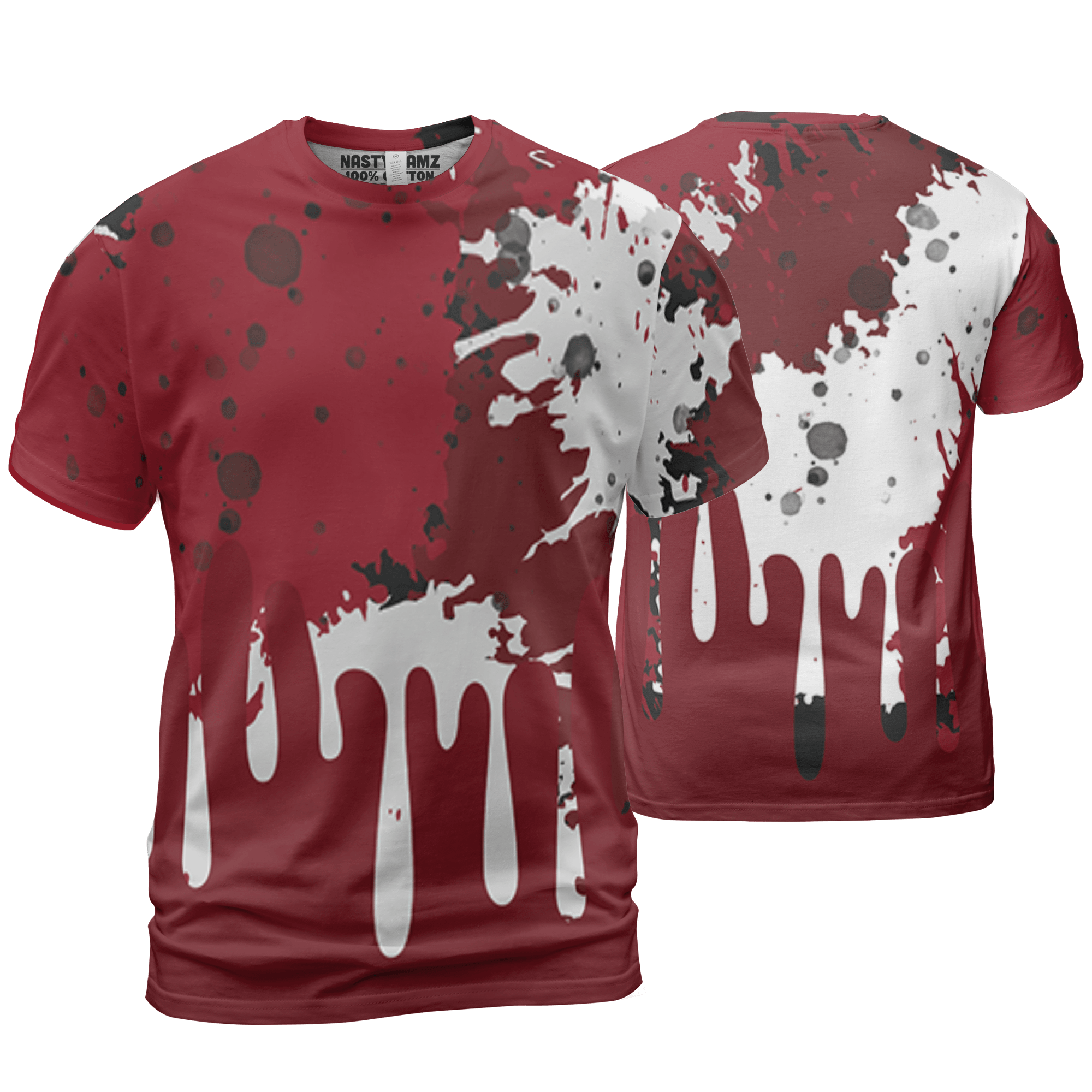 Cherry 12s T Shirt Match Colorful 3D All-Over Print Art - NastyJamz
