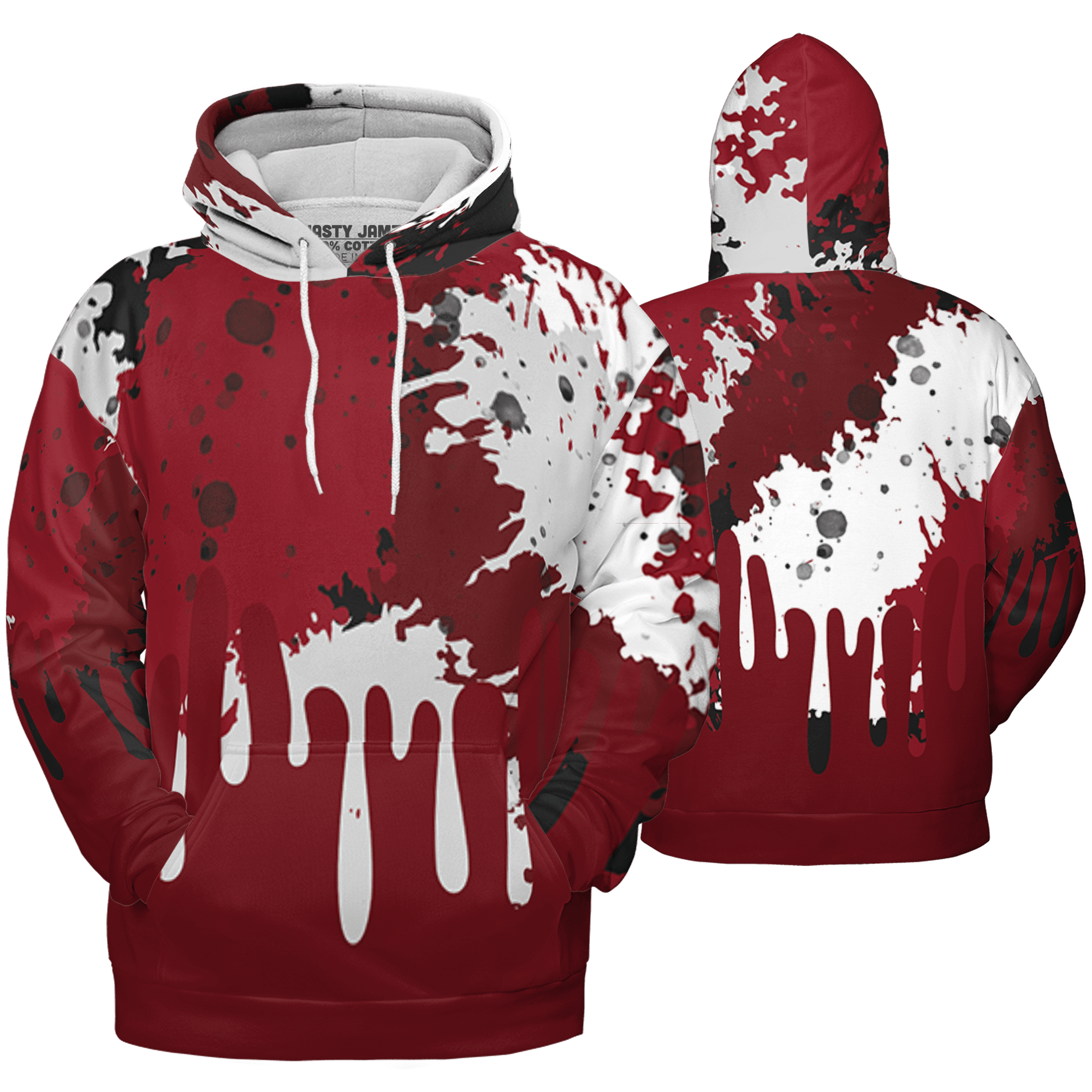 Cherry 12s Hoodie Match Colorful 3D All-Over Print Art - NastyJamz