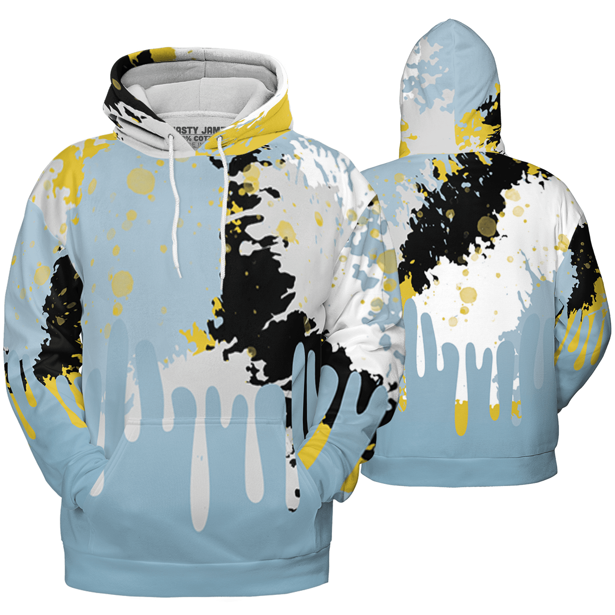 Blue Grey 13s Hoodie Match Colorful 3D All-Over Print Art - NastyJamz