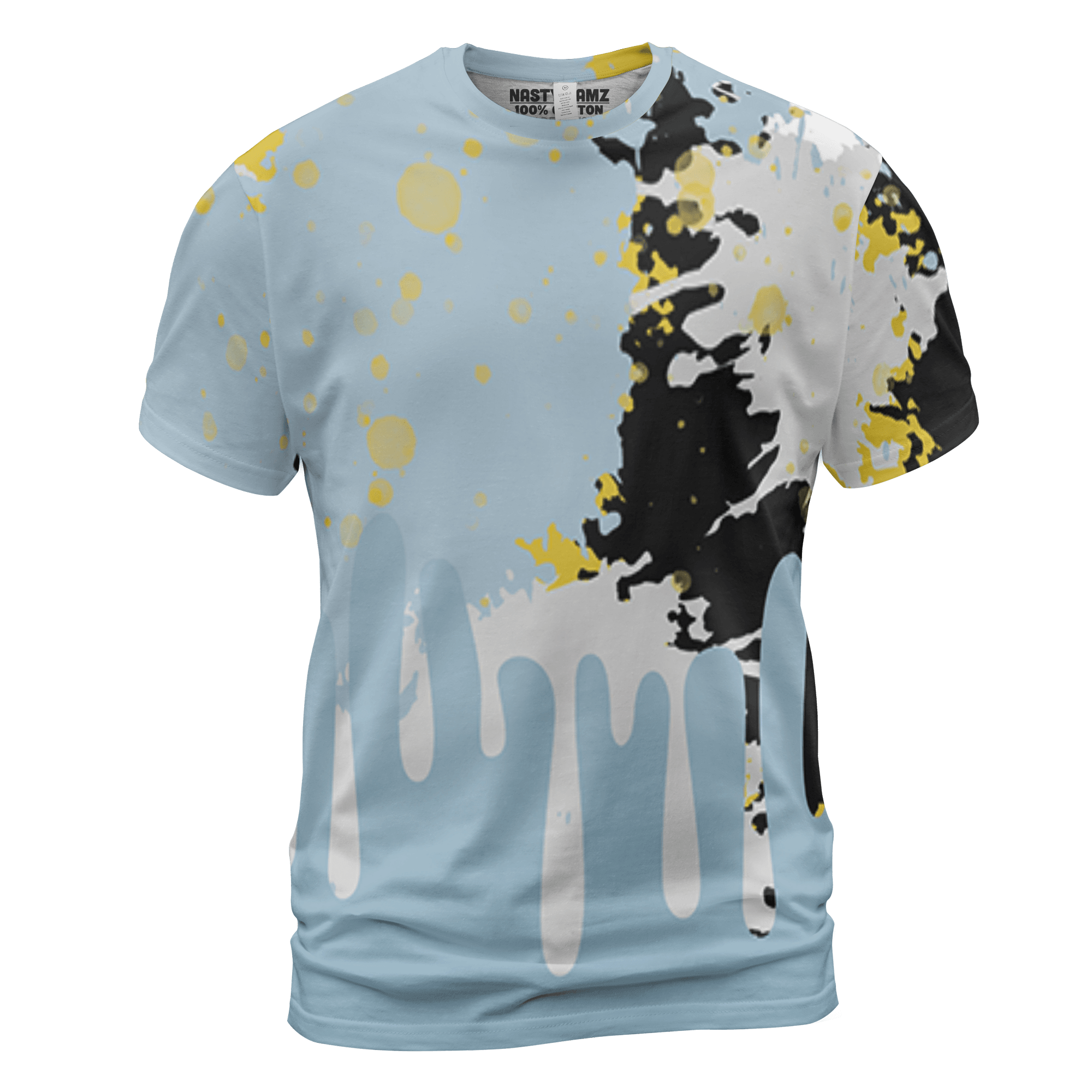 Blue Grey 13s T Shirt Match Colorful 3D All-Over Print Art - NastyJamz