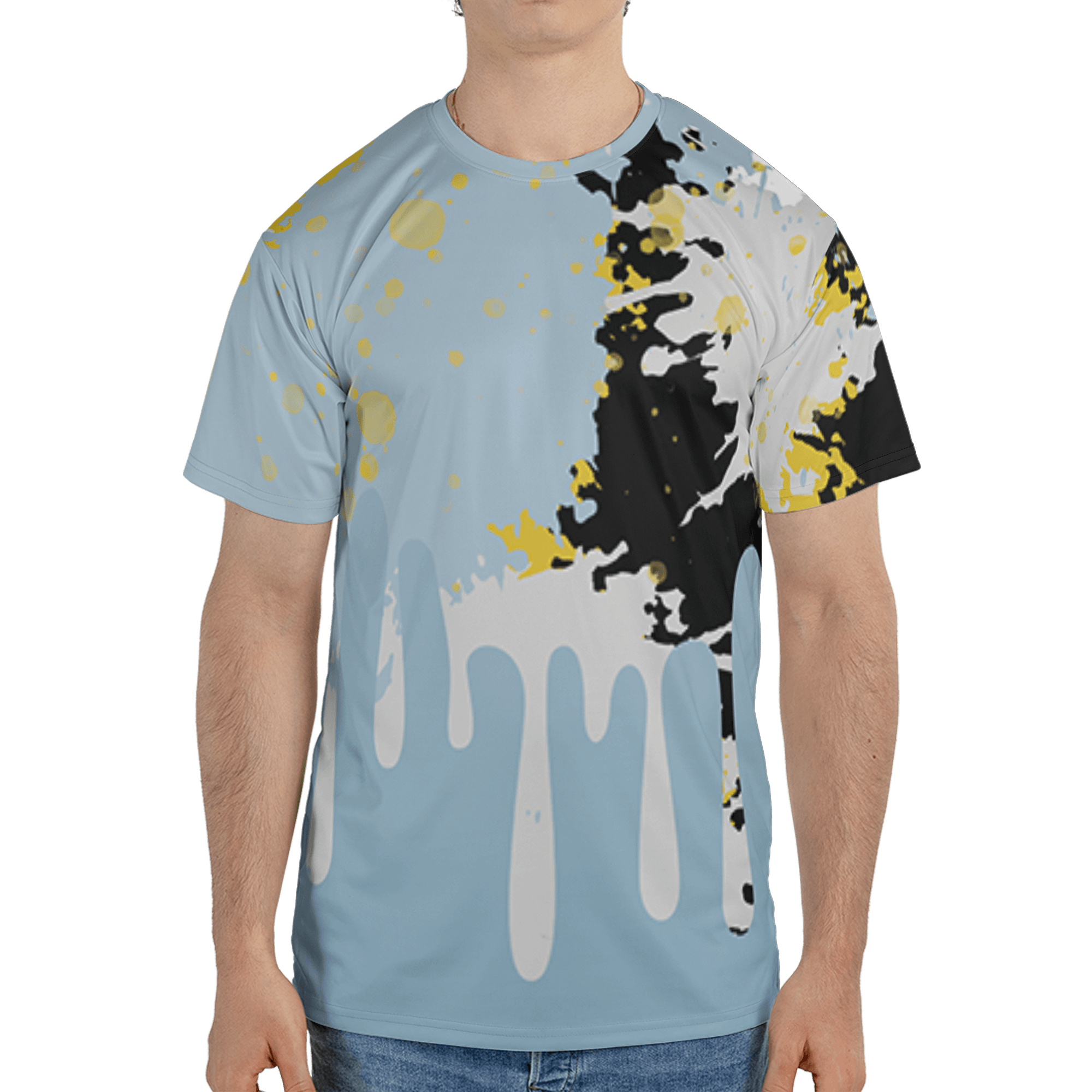 Blue Grey 13s T Shirt Match Colorful 3D All-Over Print Art - NastyJamz