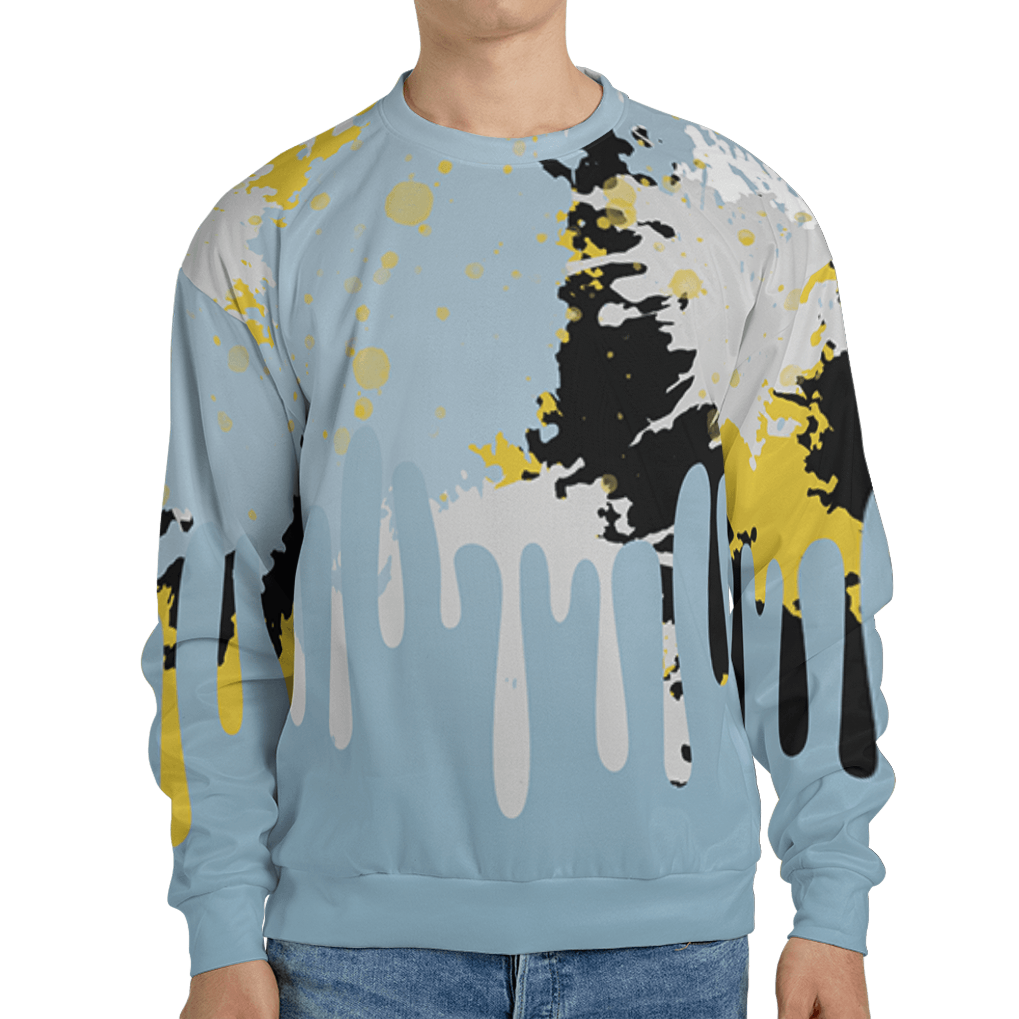 Blue Grey 13s Sweatshirt Match Colorful 3D All-Over Print Art - NastyJamz