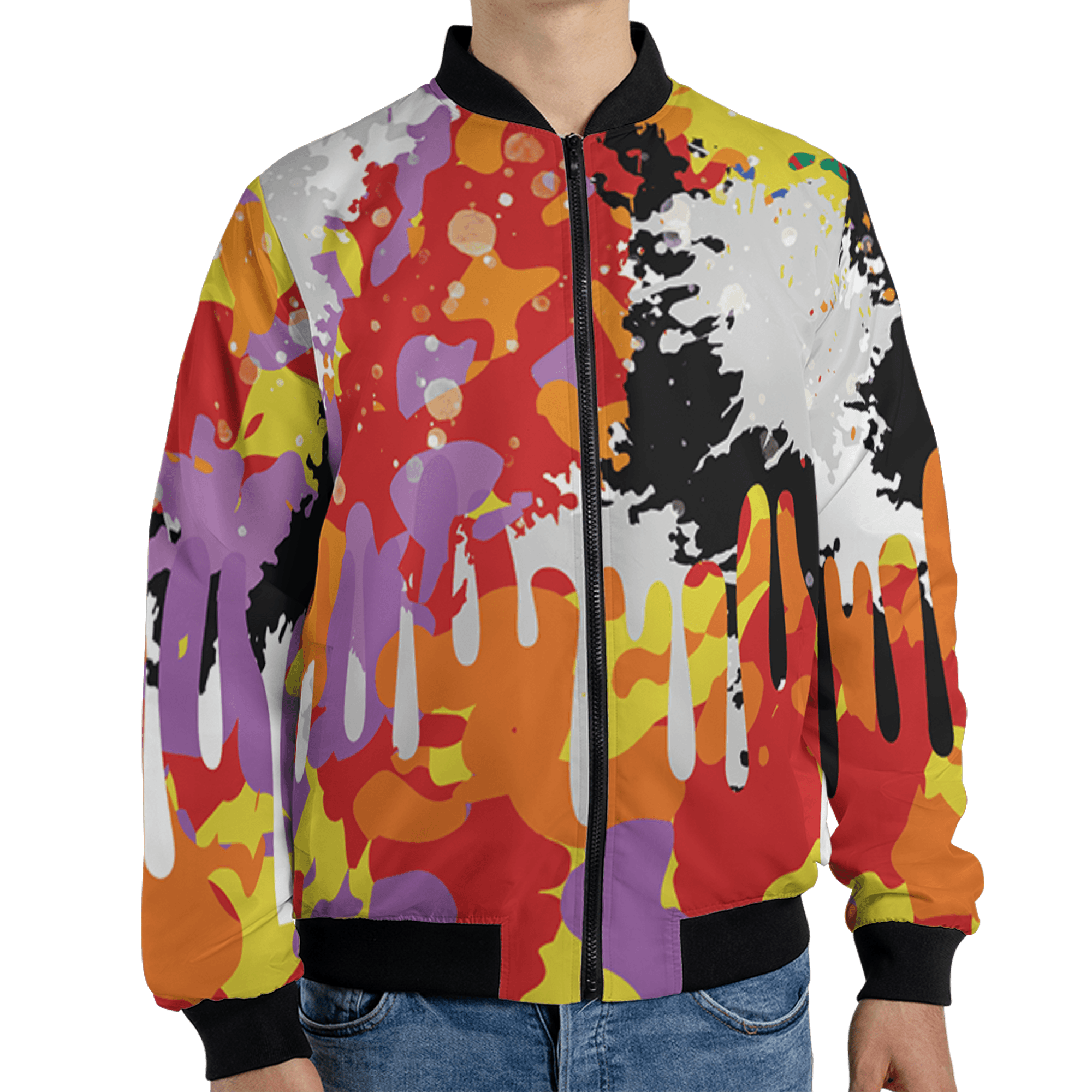 Mid GS Six Championships 1s Jacket Match Colorful 3D All-Over Print Art - NastyJamz