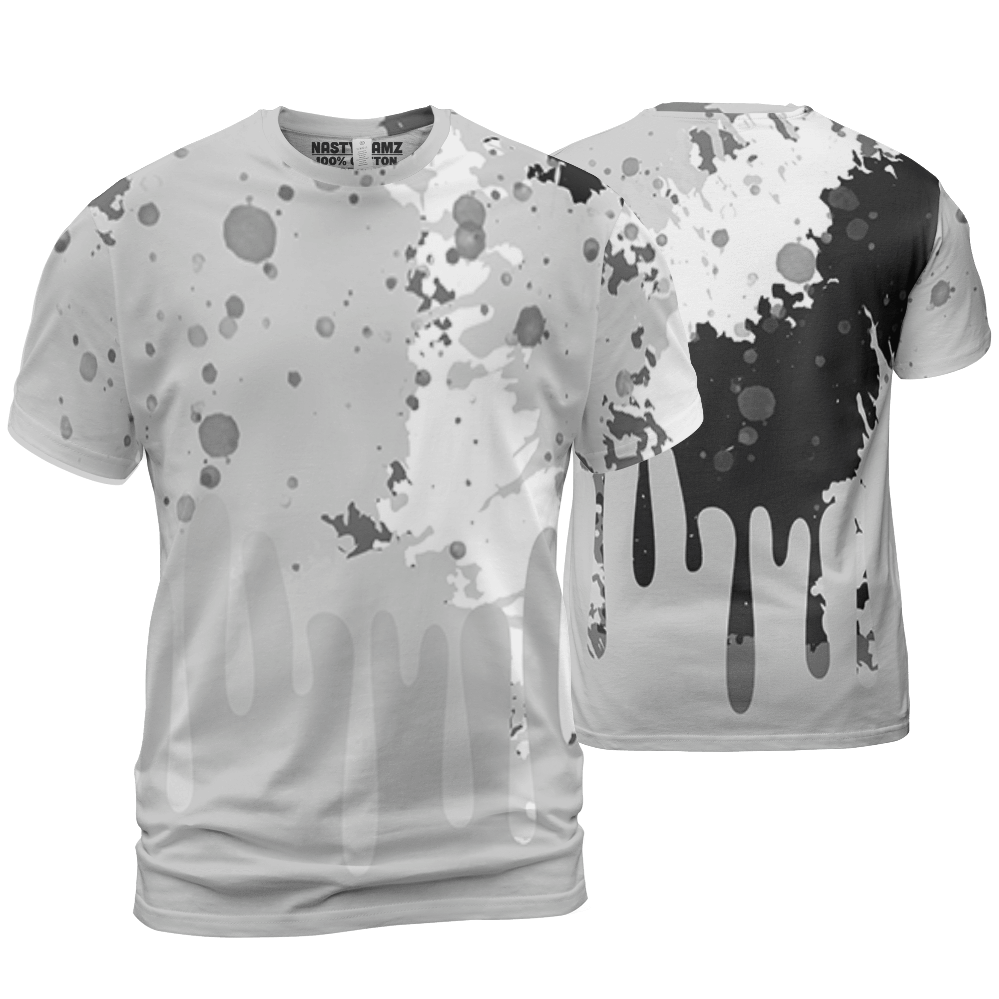 Retro High OG Black White 1s T Shirt Match Colorful 3D All-Over Print Art - NastyJamz