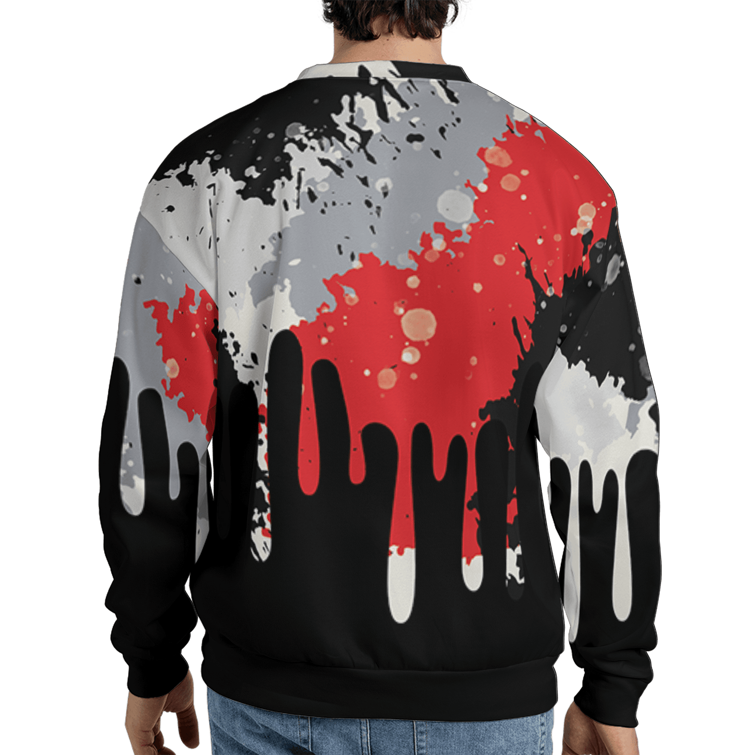Bred Reimagined 4s Sweatshirt Match Colorful 3D All-Over Print Art - NastyJamz