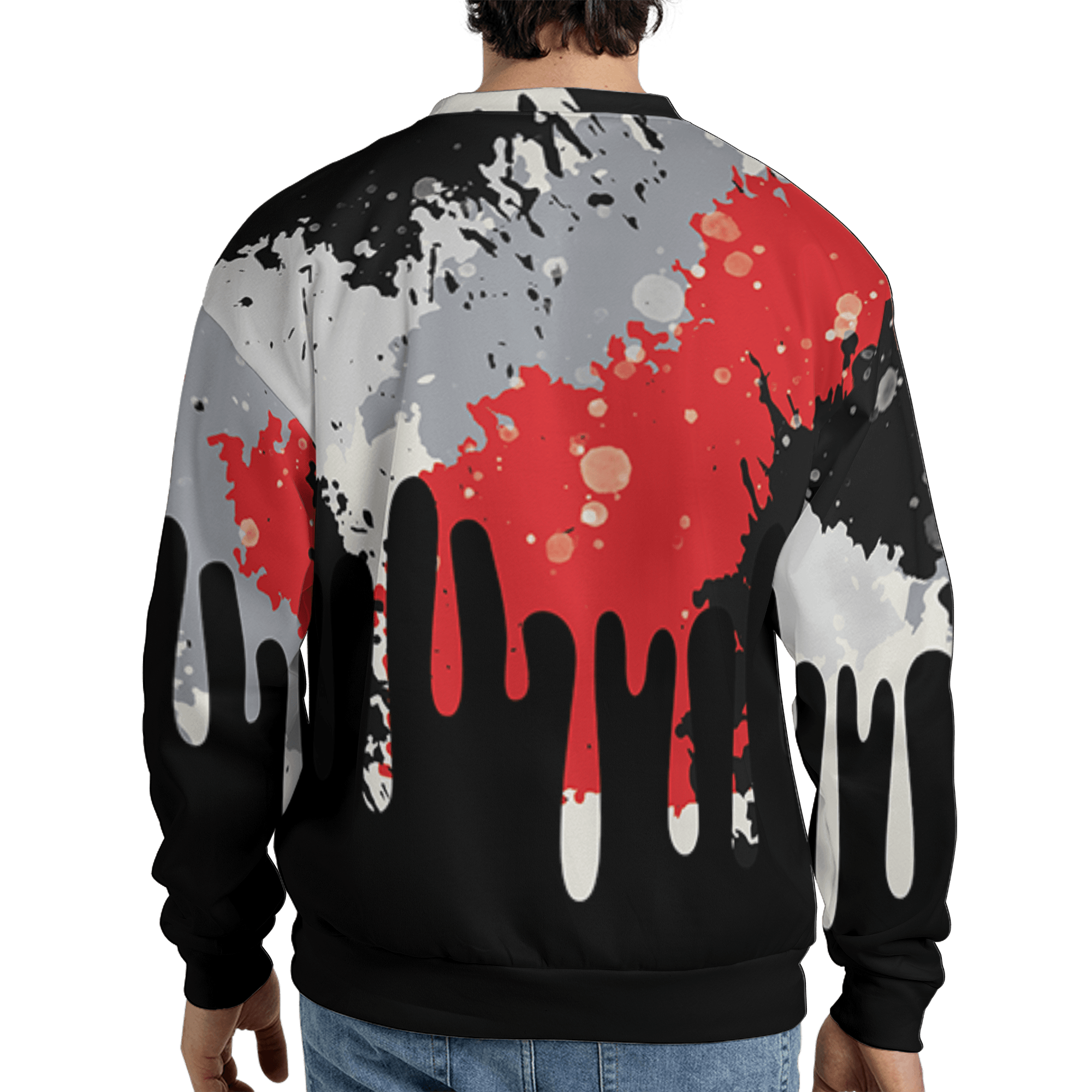 Bred Reimagined 4s Sweatshirt Match Colorful 3D All-Over Print Art - NastyJamz