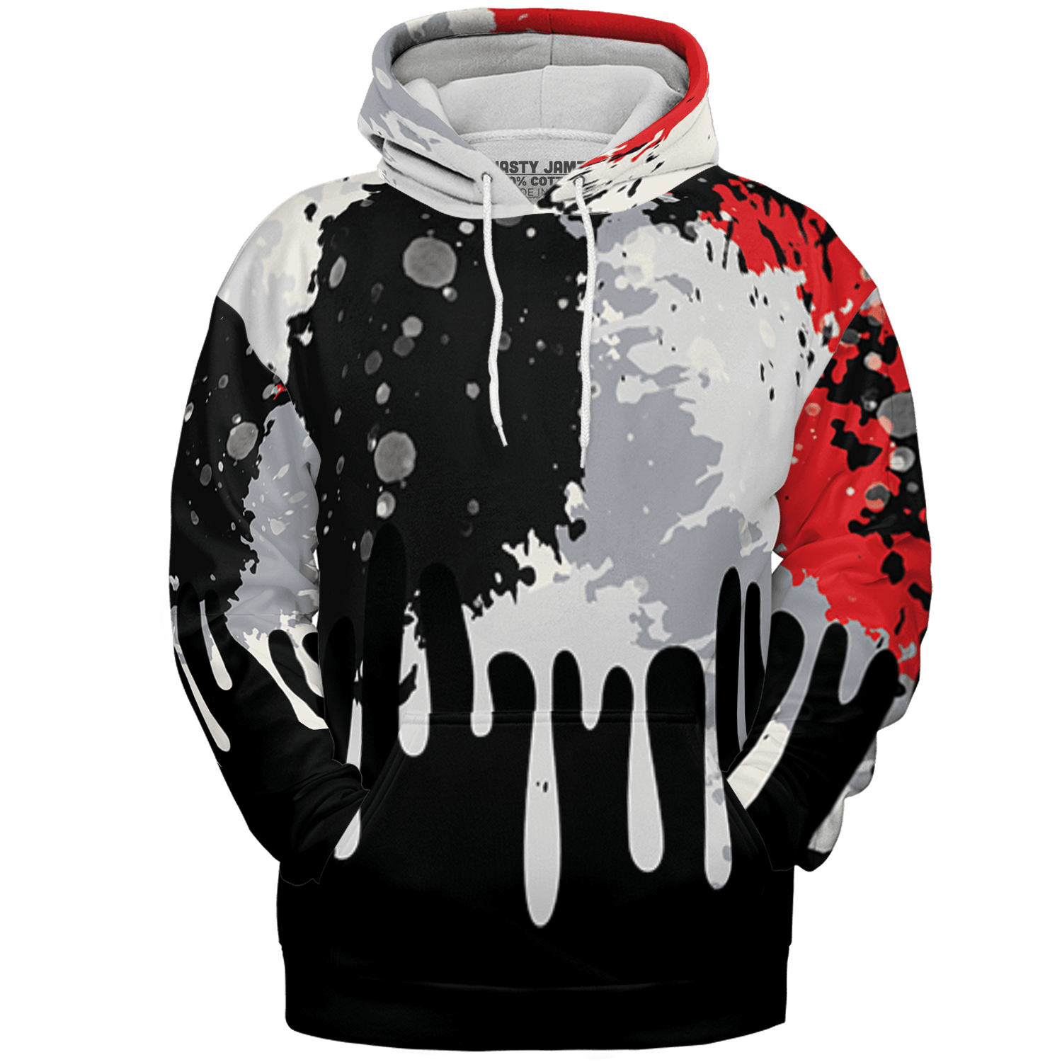 Bred Reimagined 4s Hoodie Match Colorful 3D All-Over Print Art - NastyJamz