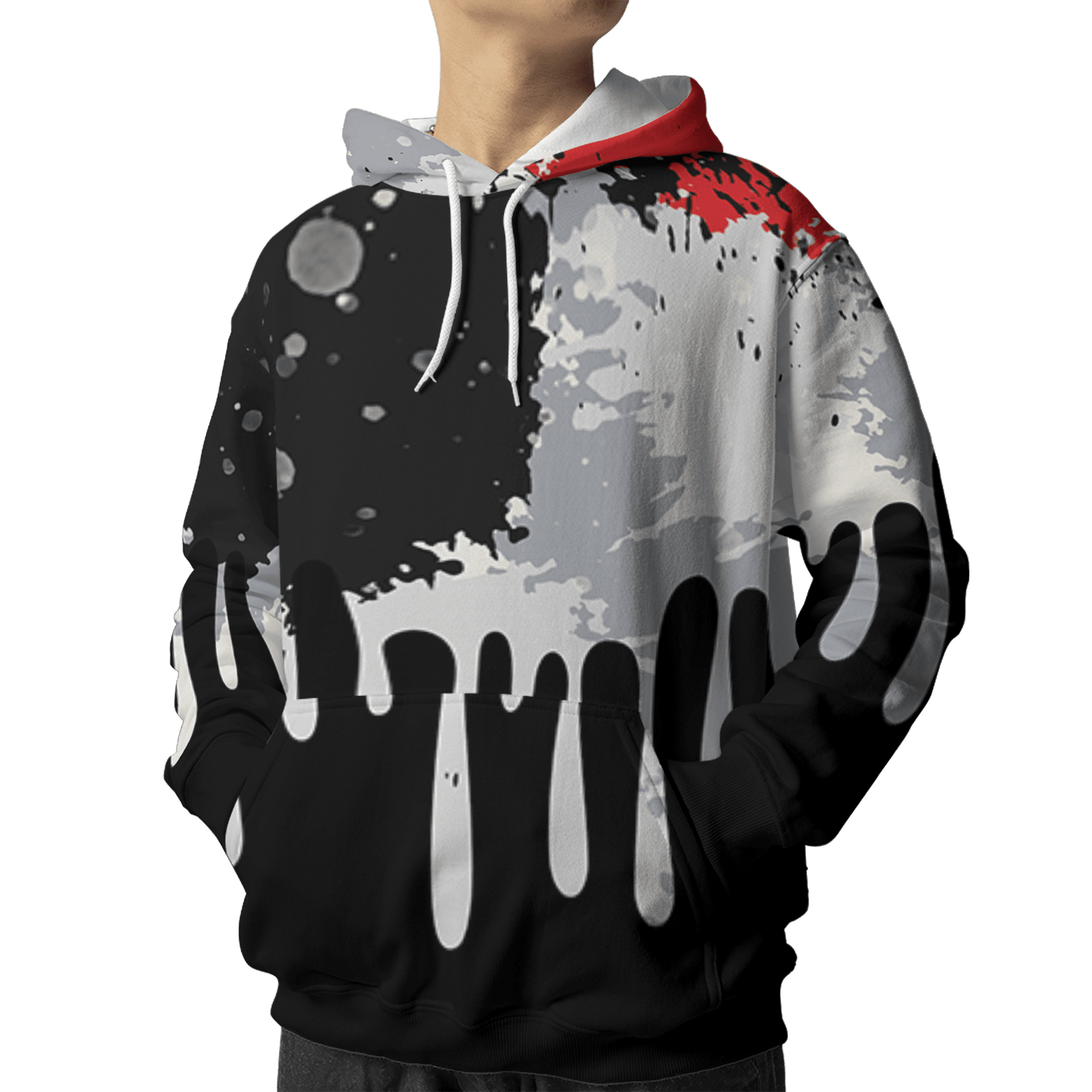 Bred Reimagined 4s Hoodie Match Colorful 3D All-Over Print Art - NastyJamz