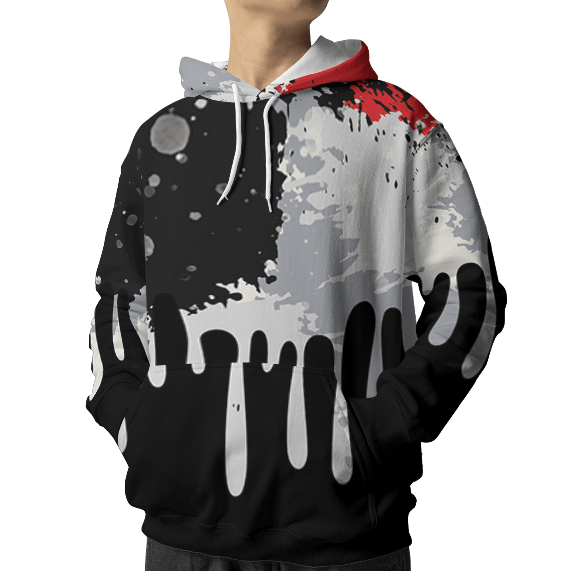 Bred Reimagined 4s Hoodie Match Colorful 3D All-Over Print Art - NastyJamz
