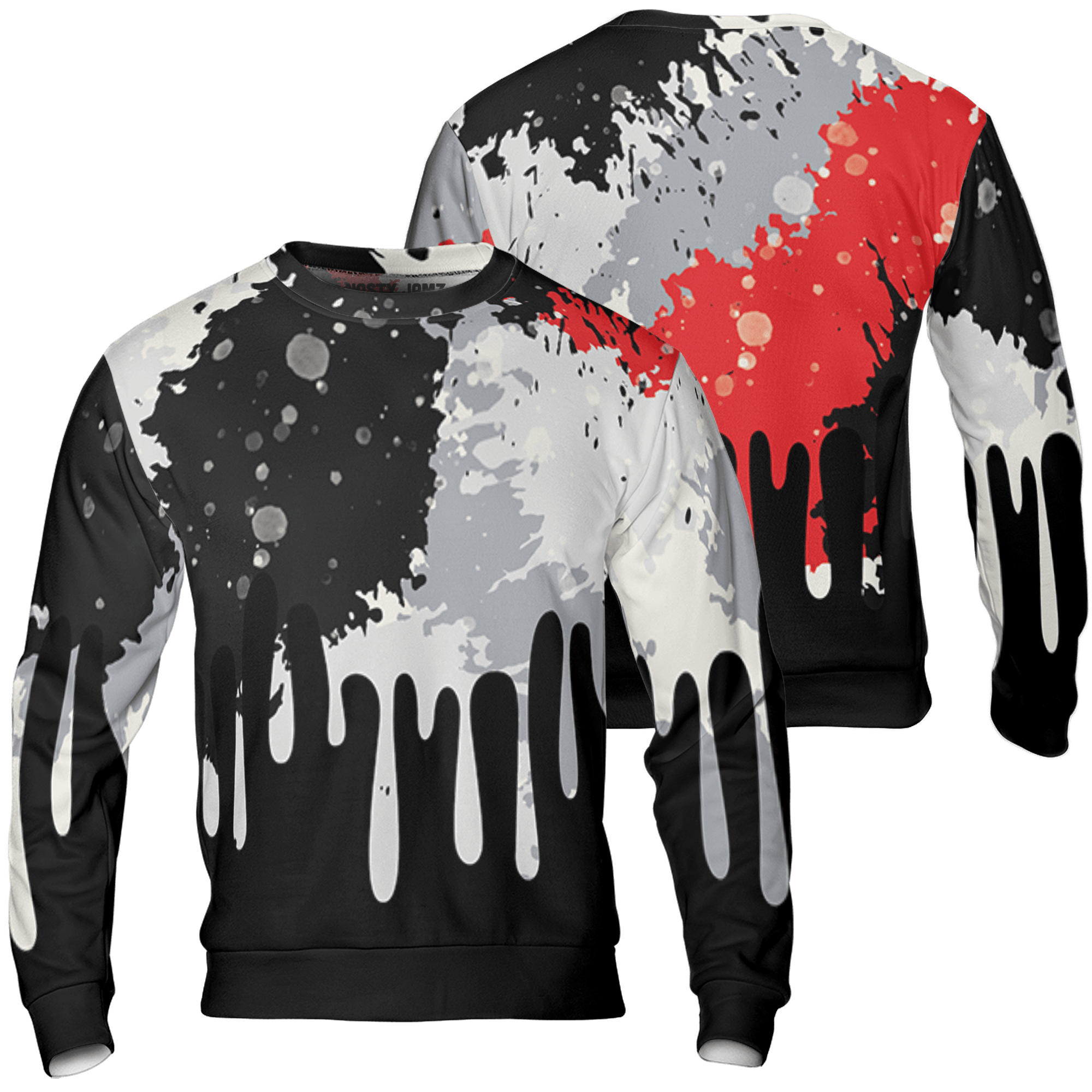 Bred Reimagined 4s Sweatshirt Match Colorful 3D All-Over Print Art - NastyJamz