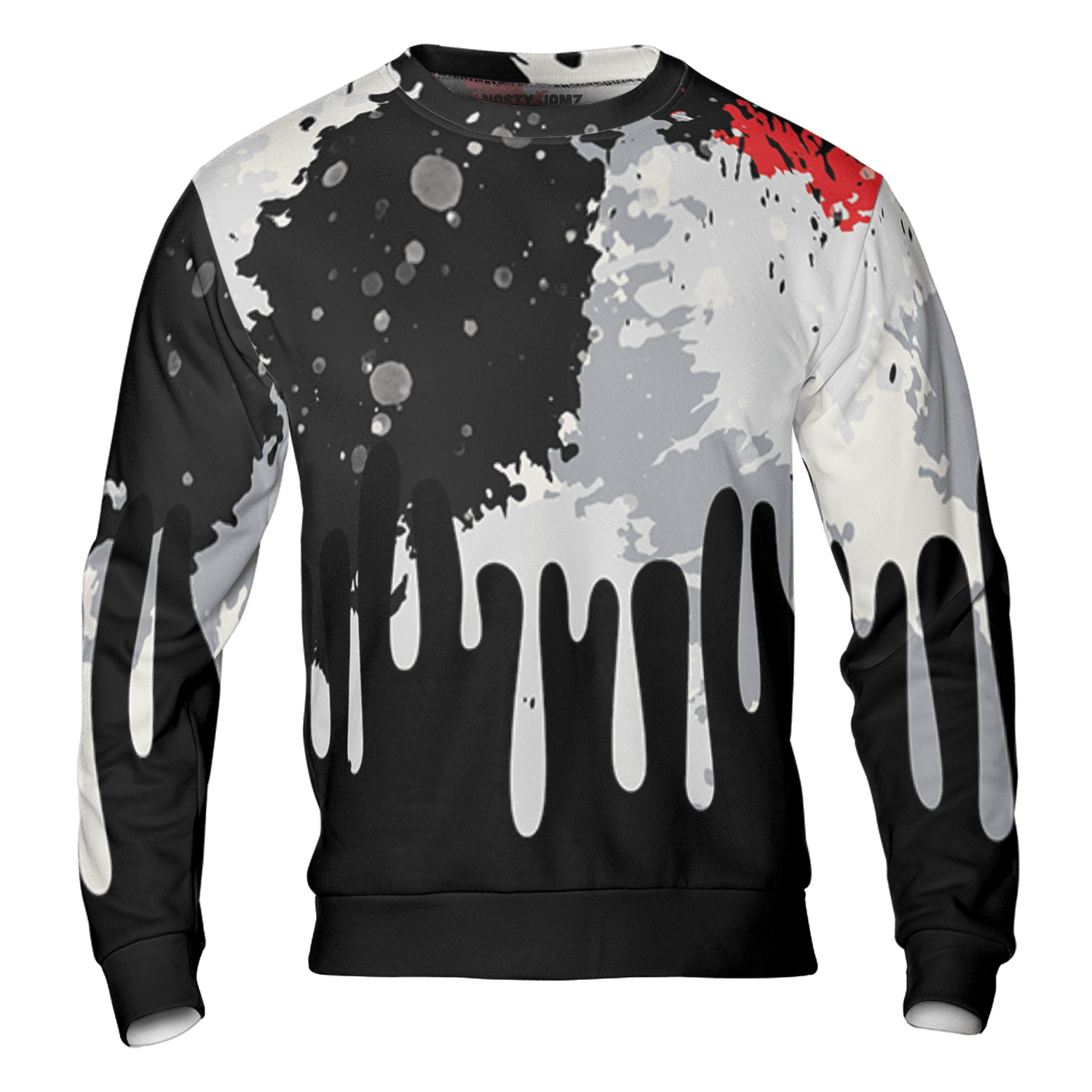 Bred Reimagined 4s Sweatshirt Match Colorful 3D All-Over Print Art - NastyJamz