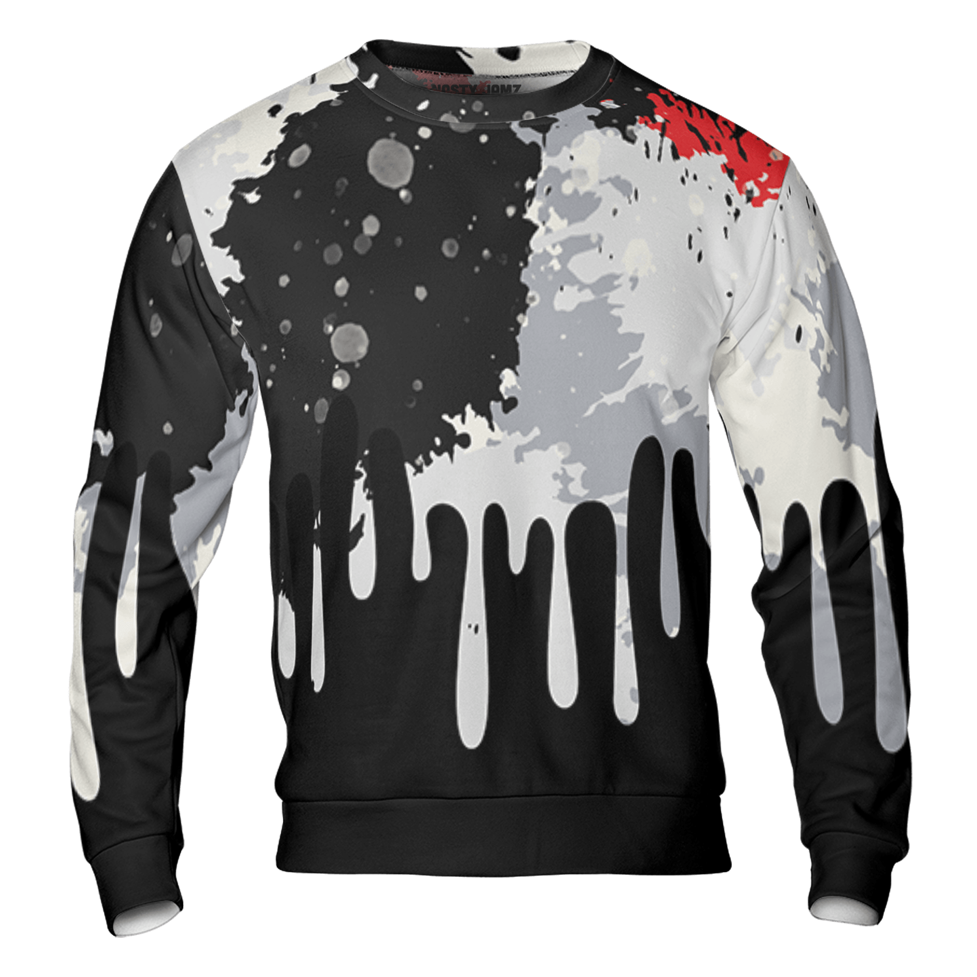Bred Reimagined 4s Sweatshirt Match Colorful 3D All-Over Print Art - NastyJamz