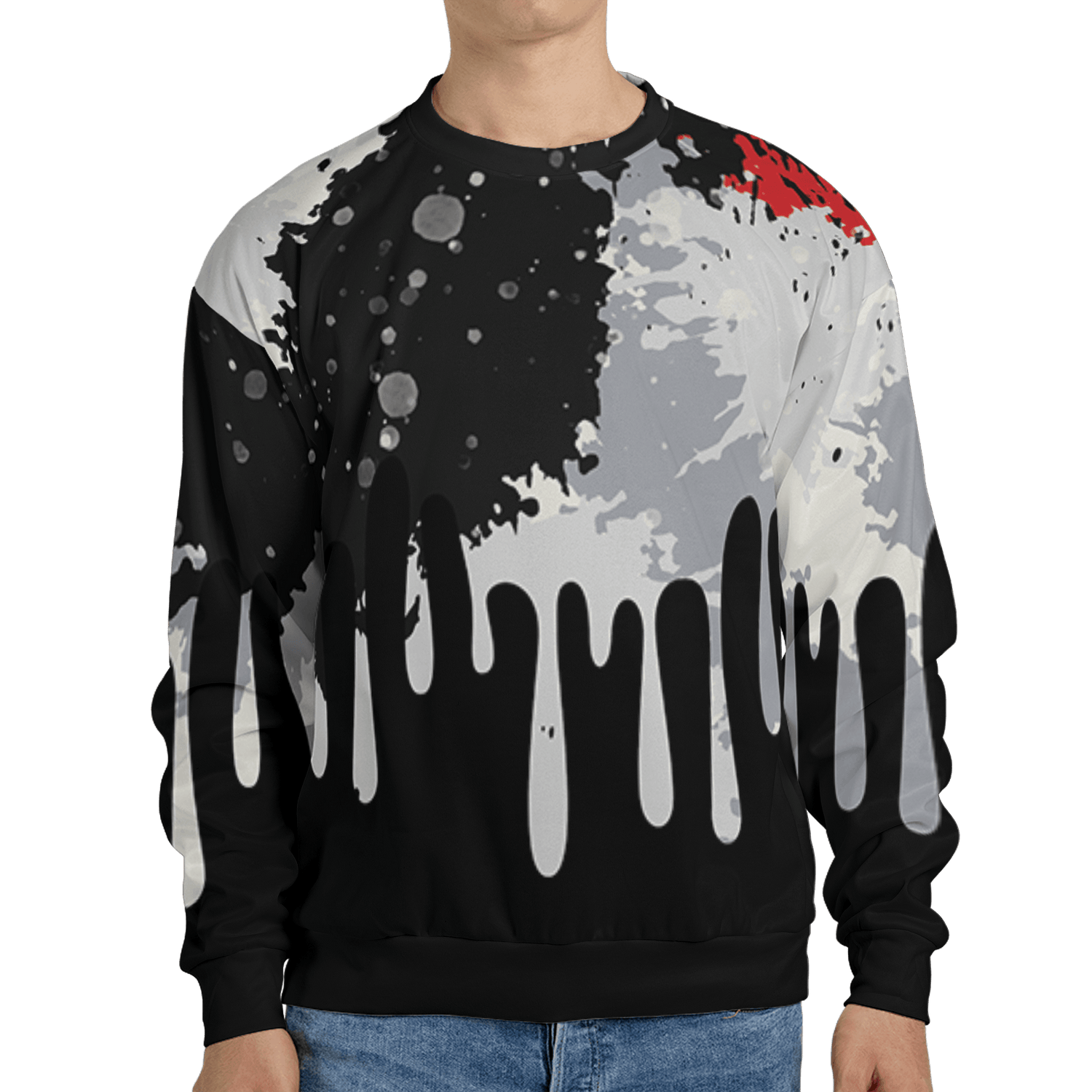 Bred Reimagined 4s Sweatshirt Match Colorful 3D All-Over Print Art - NastyJamz