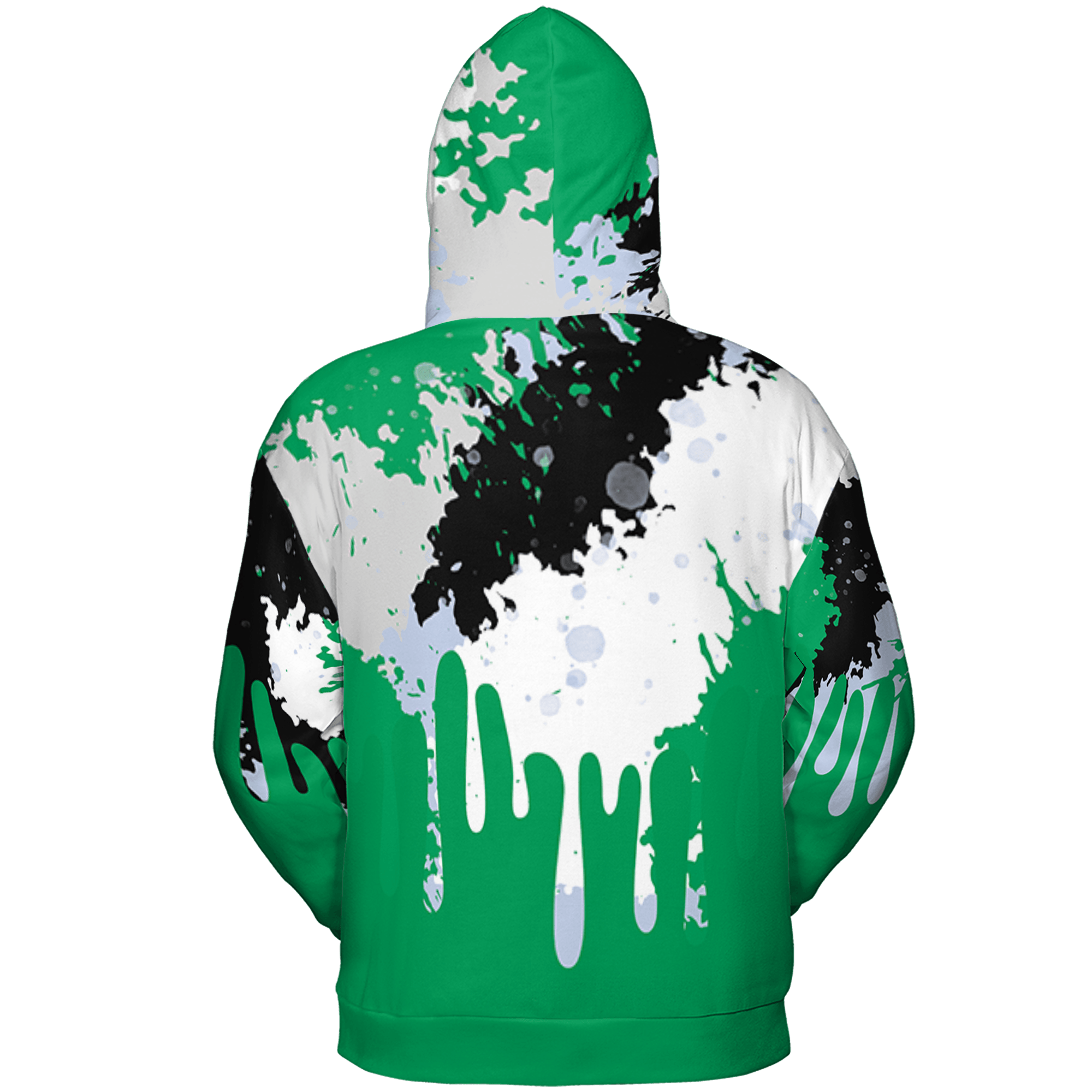 Lucky Green 5s Hoodie Match Colorful 3D All-Over Print Art - NastyJamz