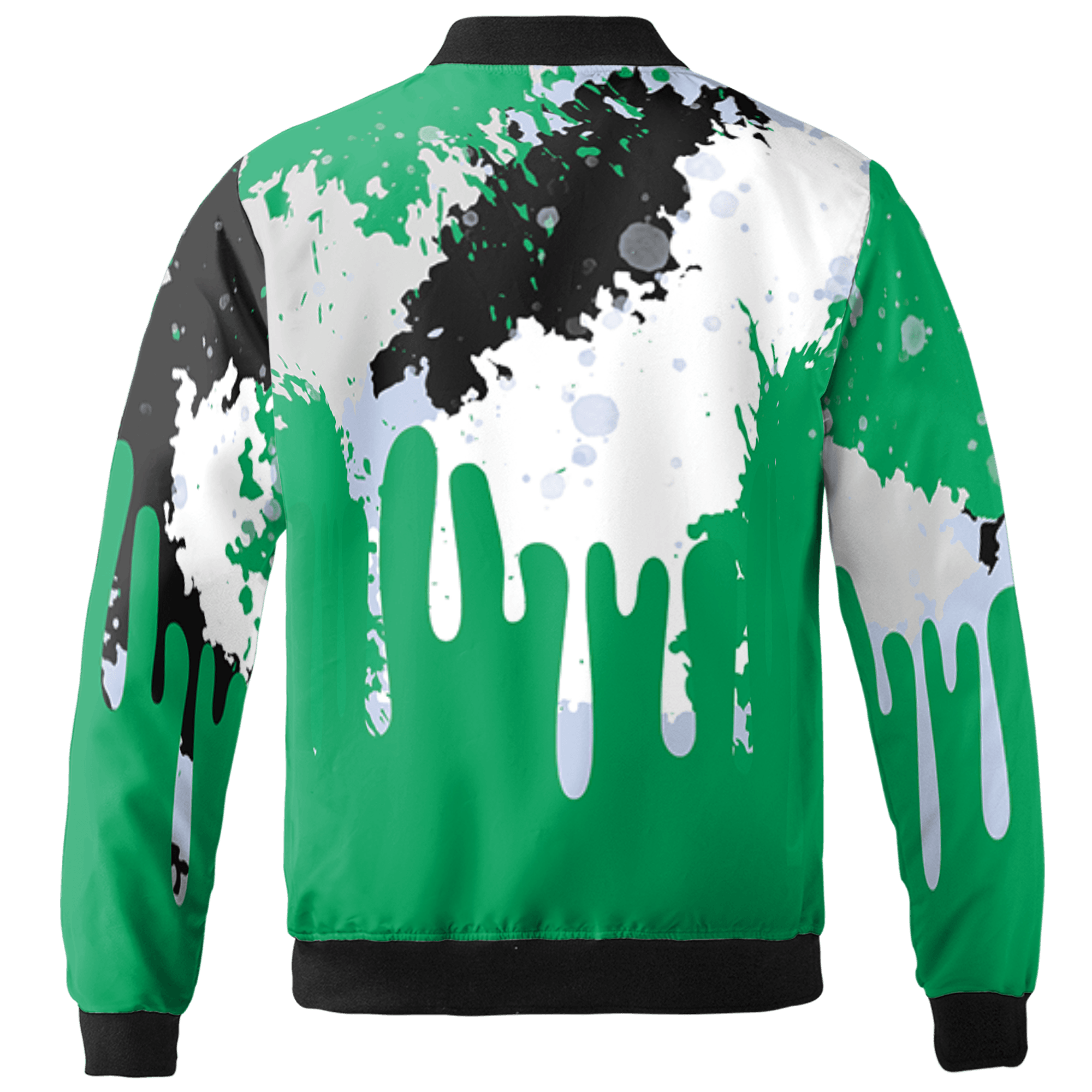 Lucky Green 5s Jacket Match Colorful 3D All-Over Print Art - NastyJamz