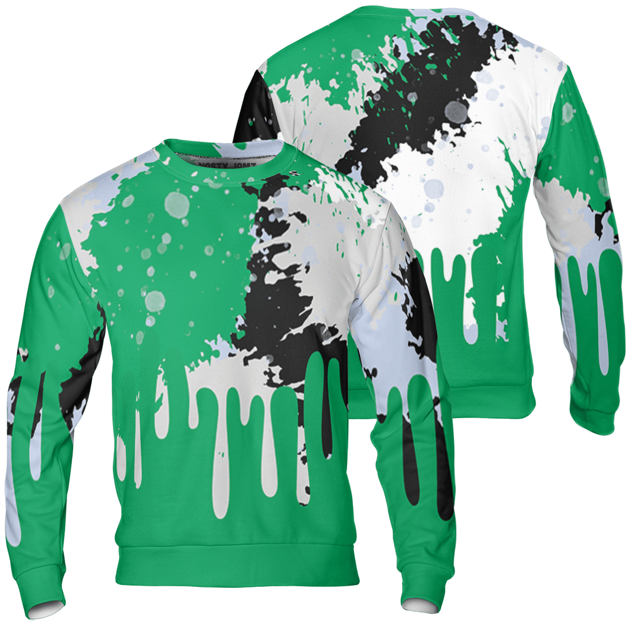 Lucky Green 5s Sweatshirt Match Colorful 3D All-Over Print Art - NastyJamz