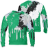 Lucky Green 5s Sweatshirt Match Colorful 3D All-Over Print Art - NastyJamz