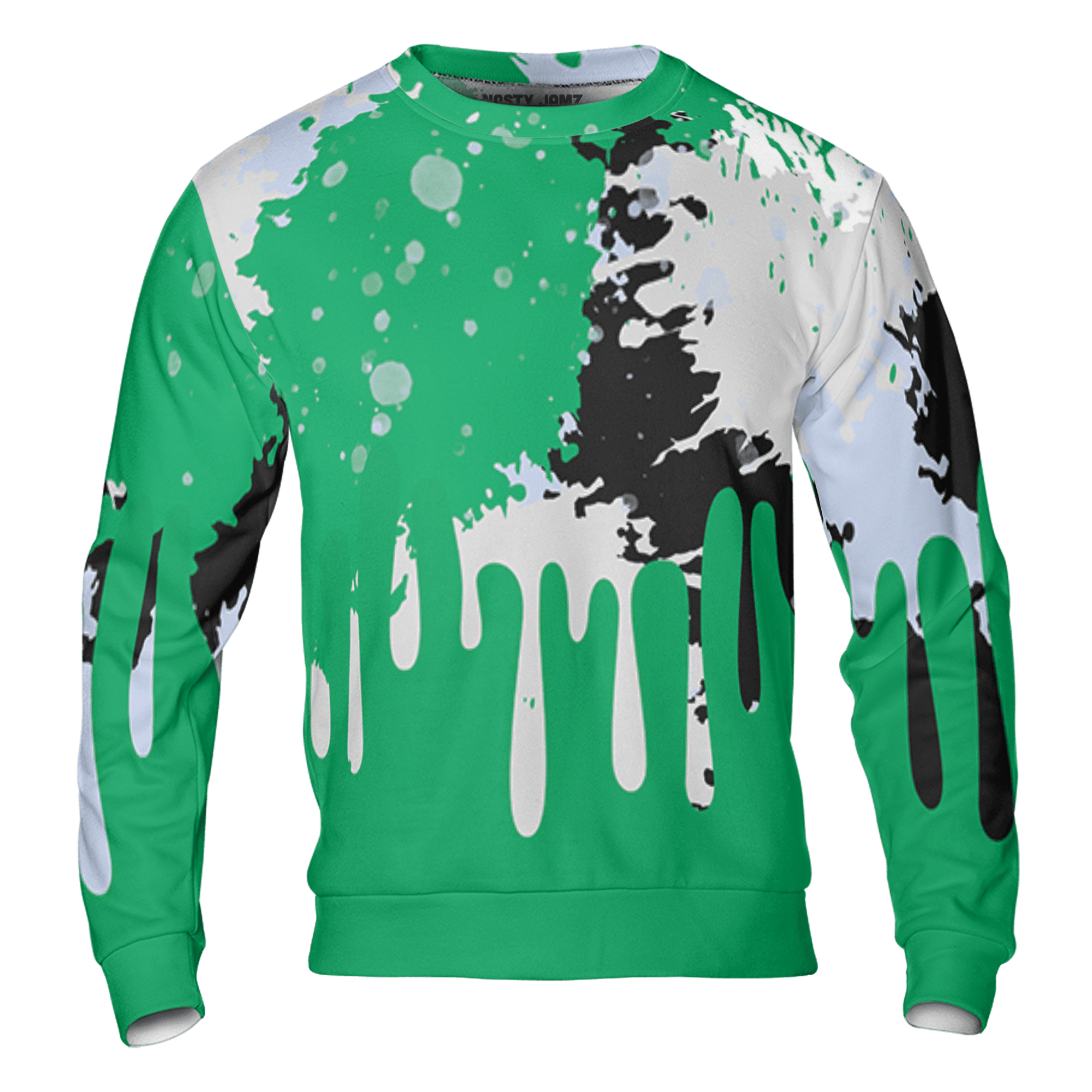 Lucky Green 5s Sweatshirt Match Colorful 3D All-Over Print Art - NastyJamz