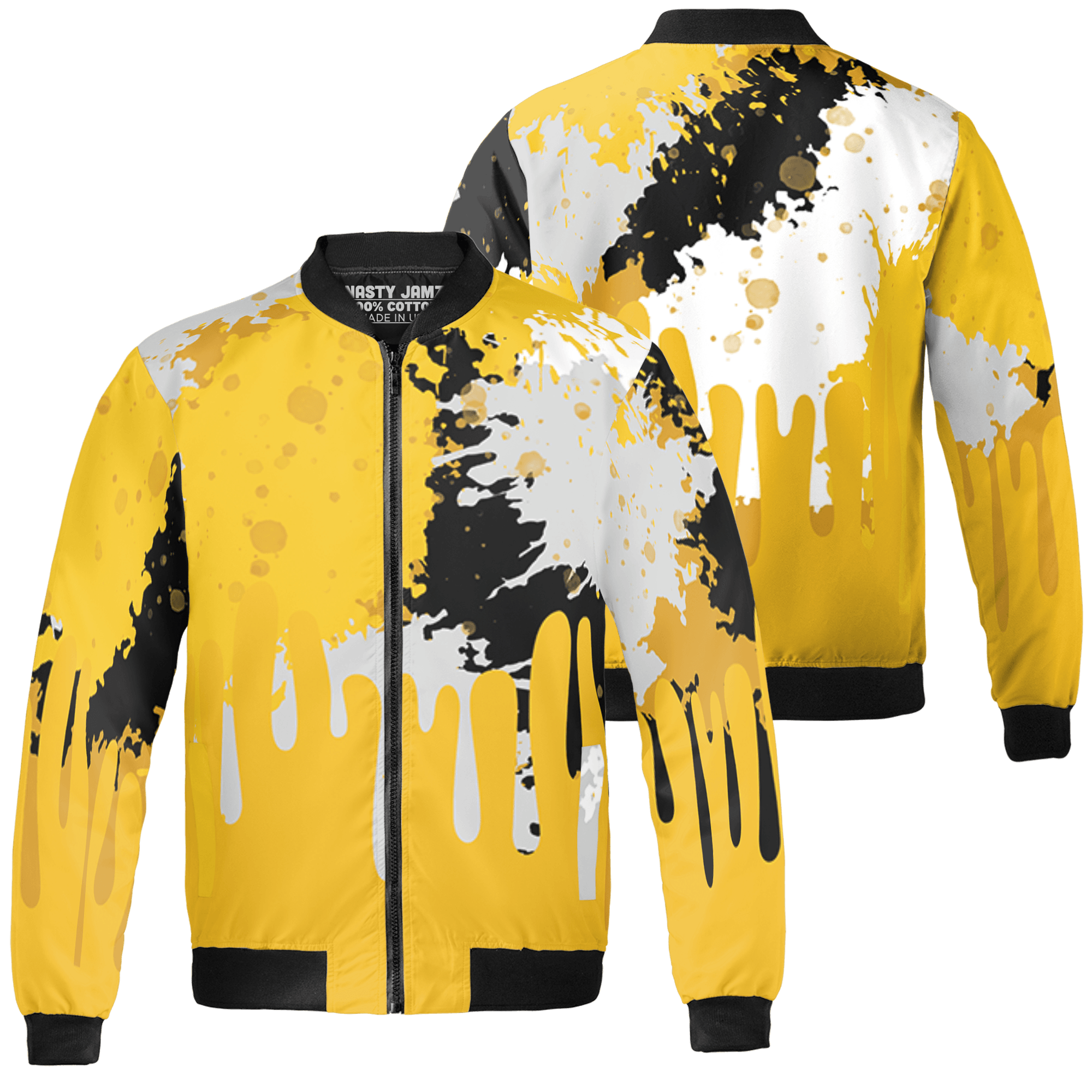 Yellow Ochre 6s Jacket Match Colorful 3D All-Over Print Art - NastyJamz