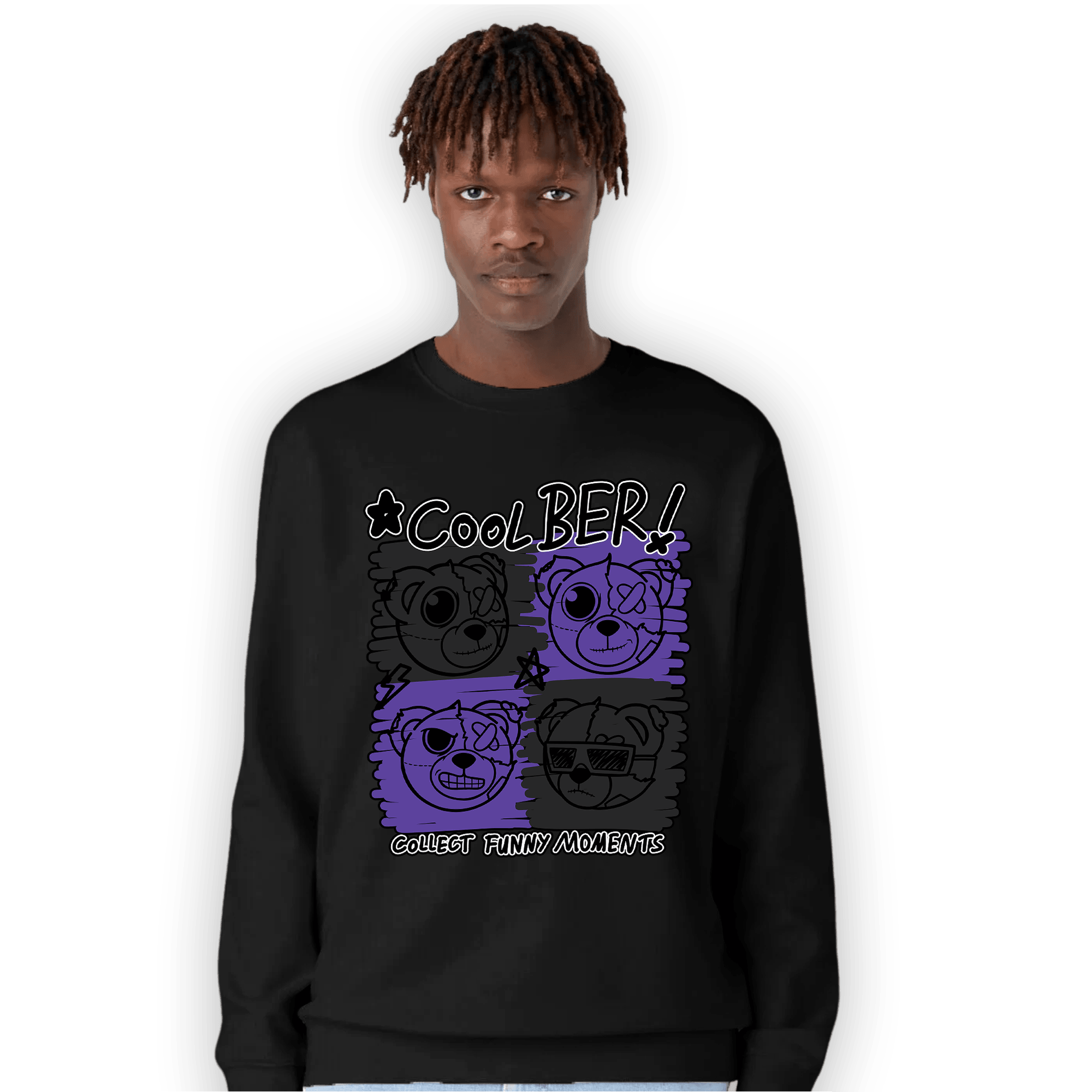 Field Purple 12s Sweatshirt Match Cool BER - NastyJamz