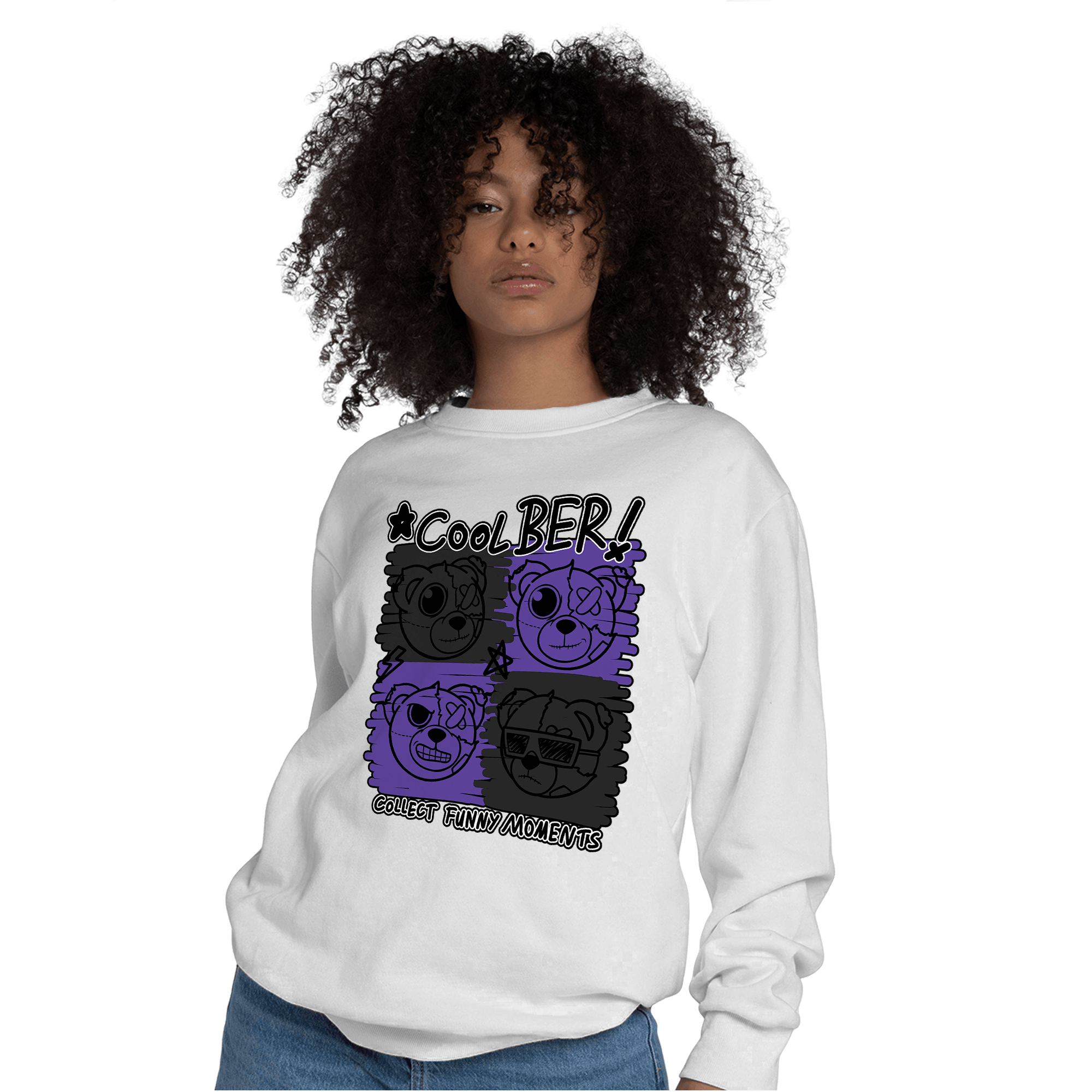 Field Purple 12s Sweatshirt Match Cool BER - NastyJamz