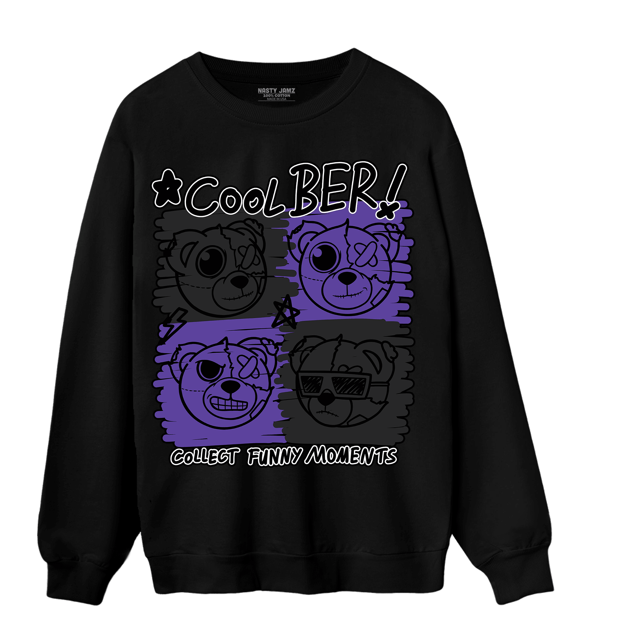 Field Purple 12s Sweatshirt Match Cool BER - NastyJamz