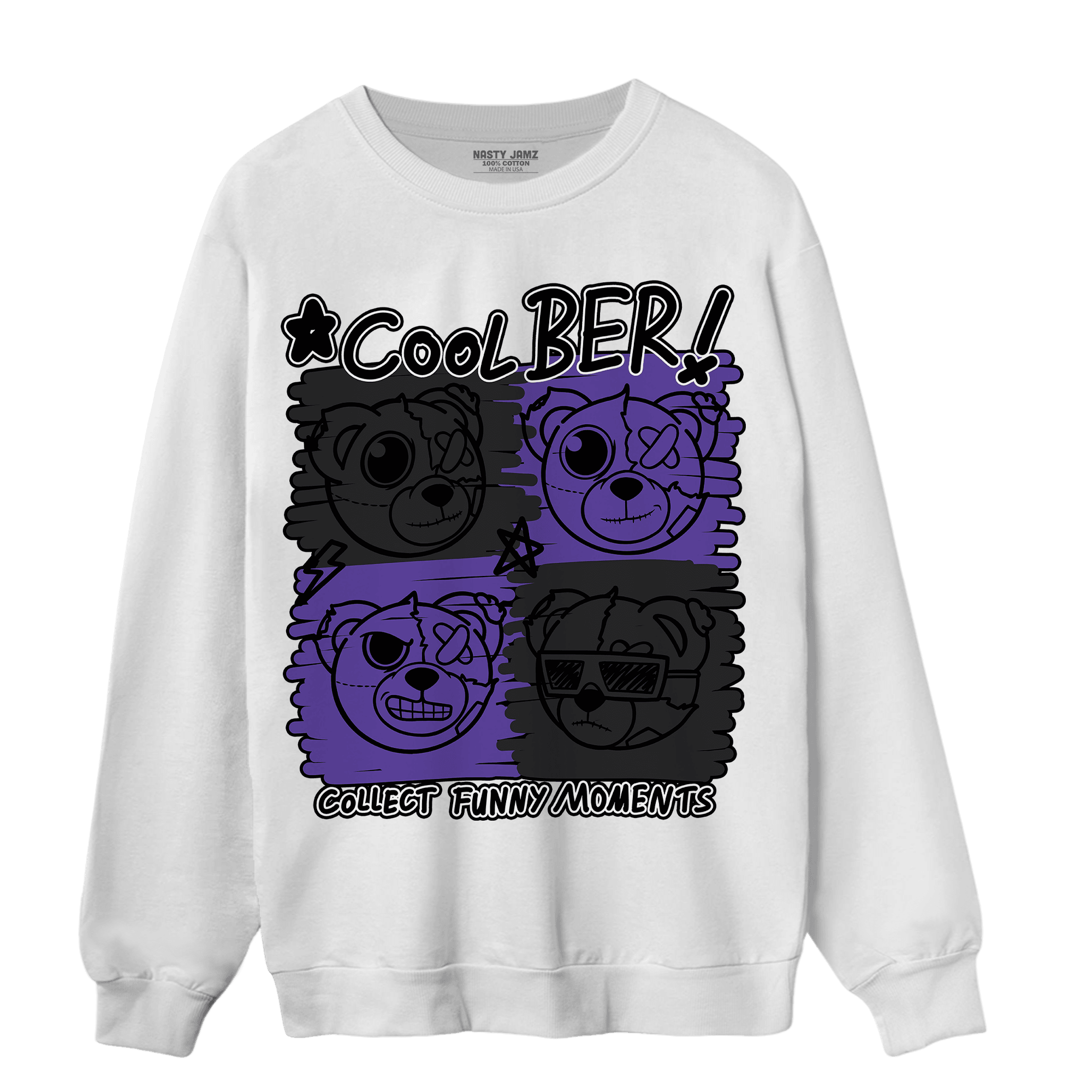 Field Purple 12s Sweatshirt Match Cool BER - NastyJamz