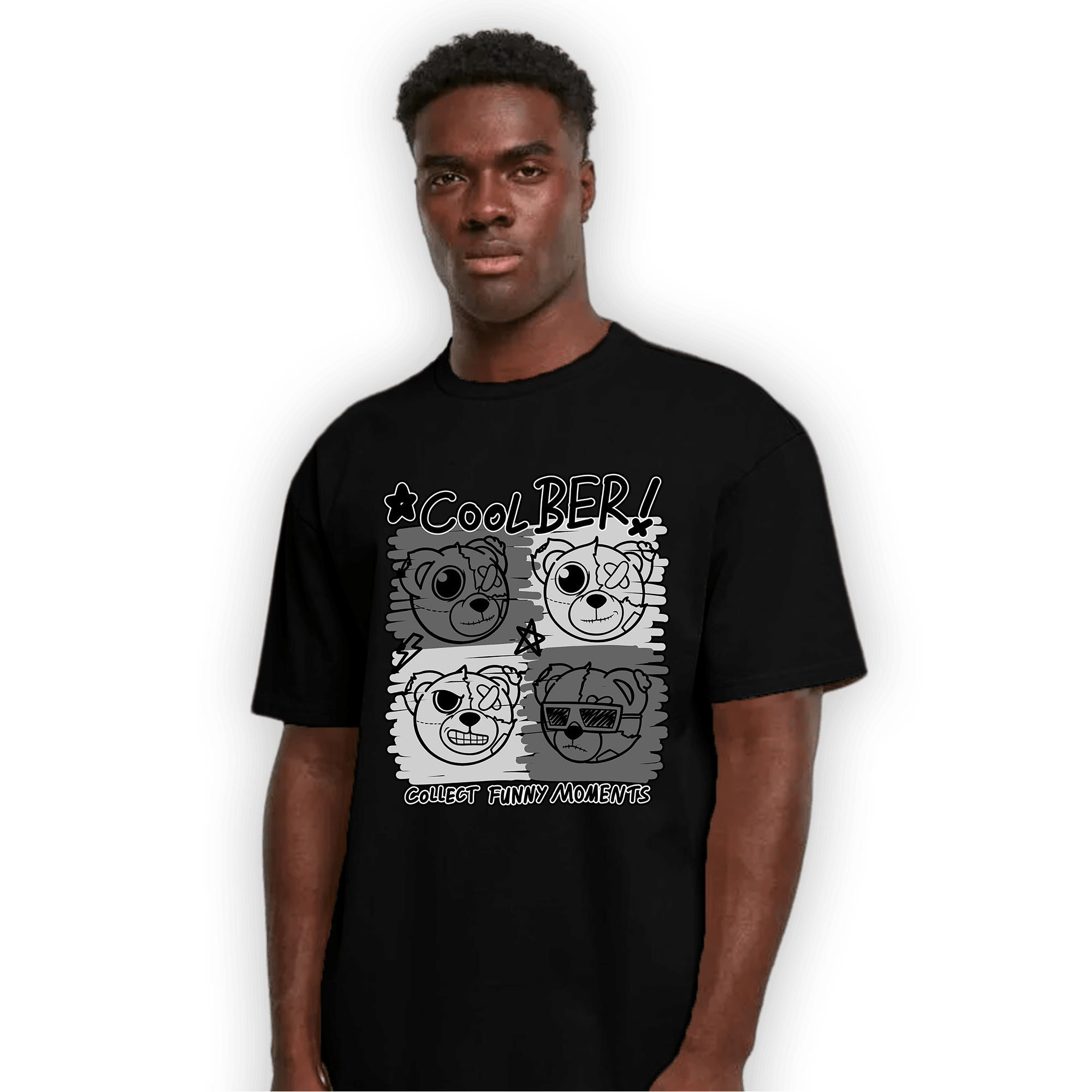 Retro High OG Black White 1s T Shirt Match Cool BER - NastyJamz