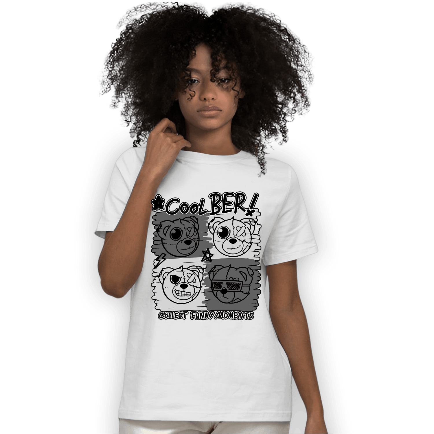 Retro High OG Black White 1s T Shirt Match Cool BER - NastyJamz