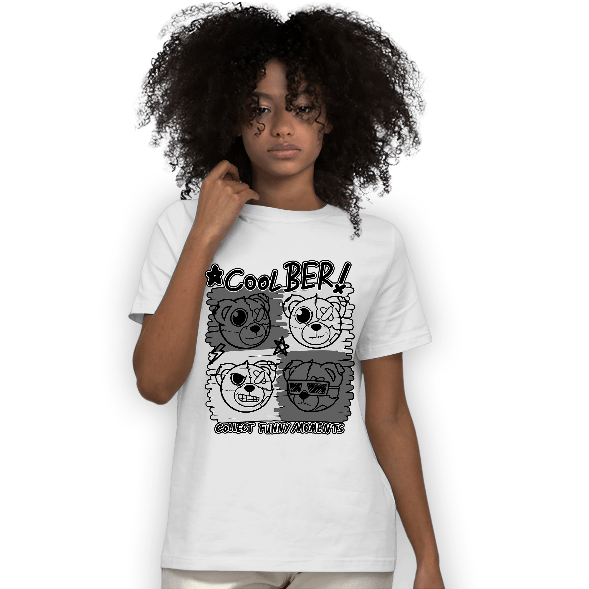Retro High OG Black White 1s T Shirt Match Cool BER - NastyJamz