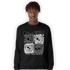 Retro High OG Black White 1s Sweatshirt Match Cool BER - NastyJamz