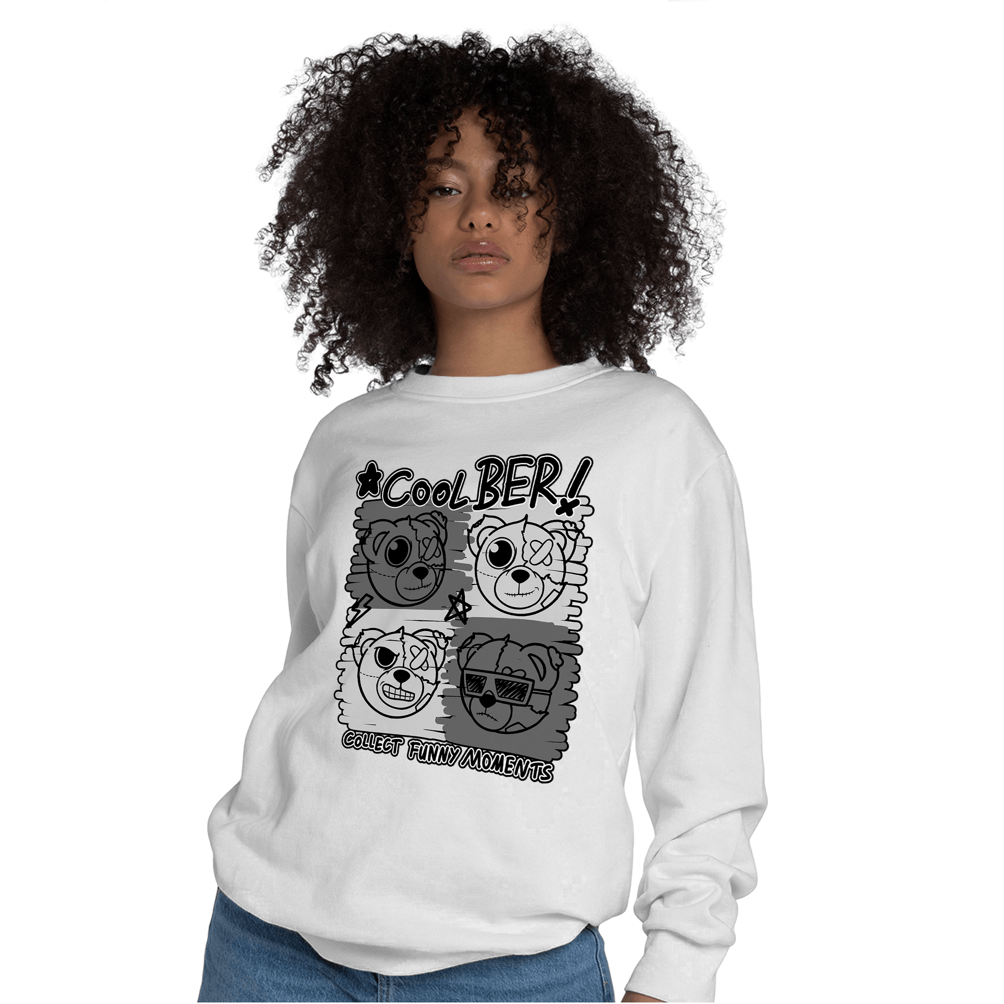 Retro High OG Black White 1s Sweatshirt Match Cool BER - NastyJamz