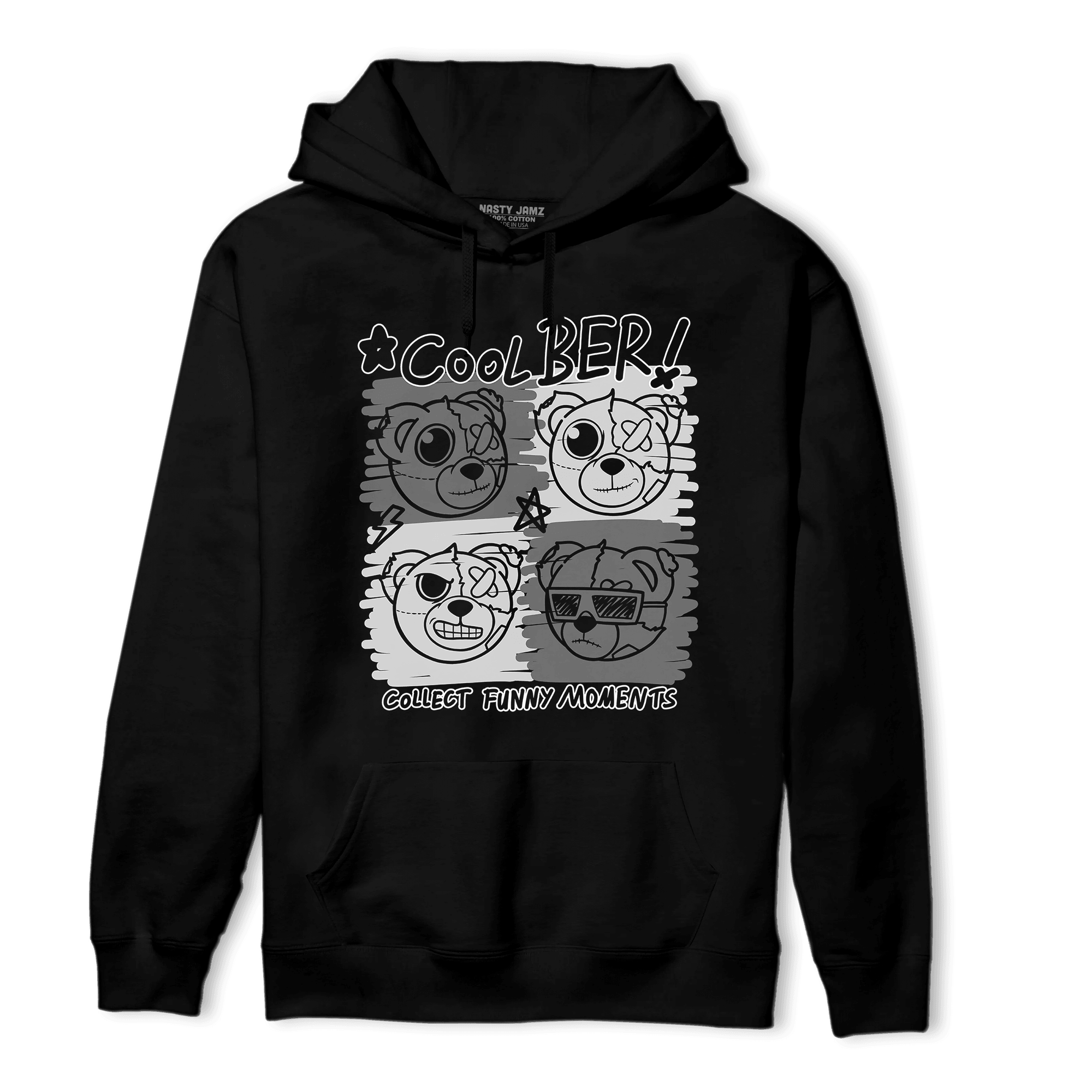 Retro High OG Black White 1s Hoodie Match Cool BER - NastyJamz