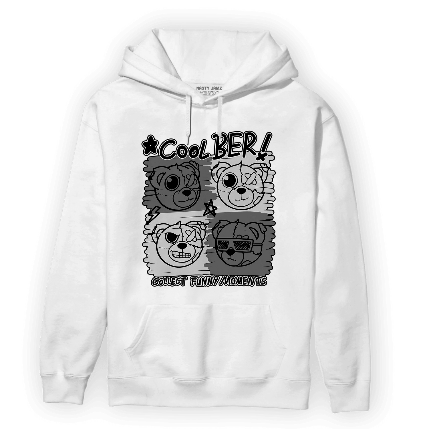 Retro High OG Black White 1s Hoodie Match Cool BER - NastyJamz