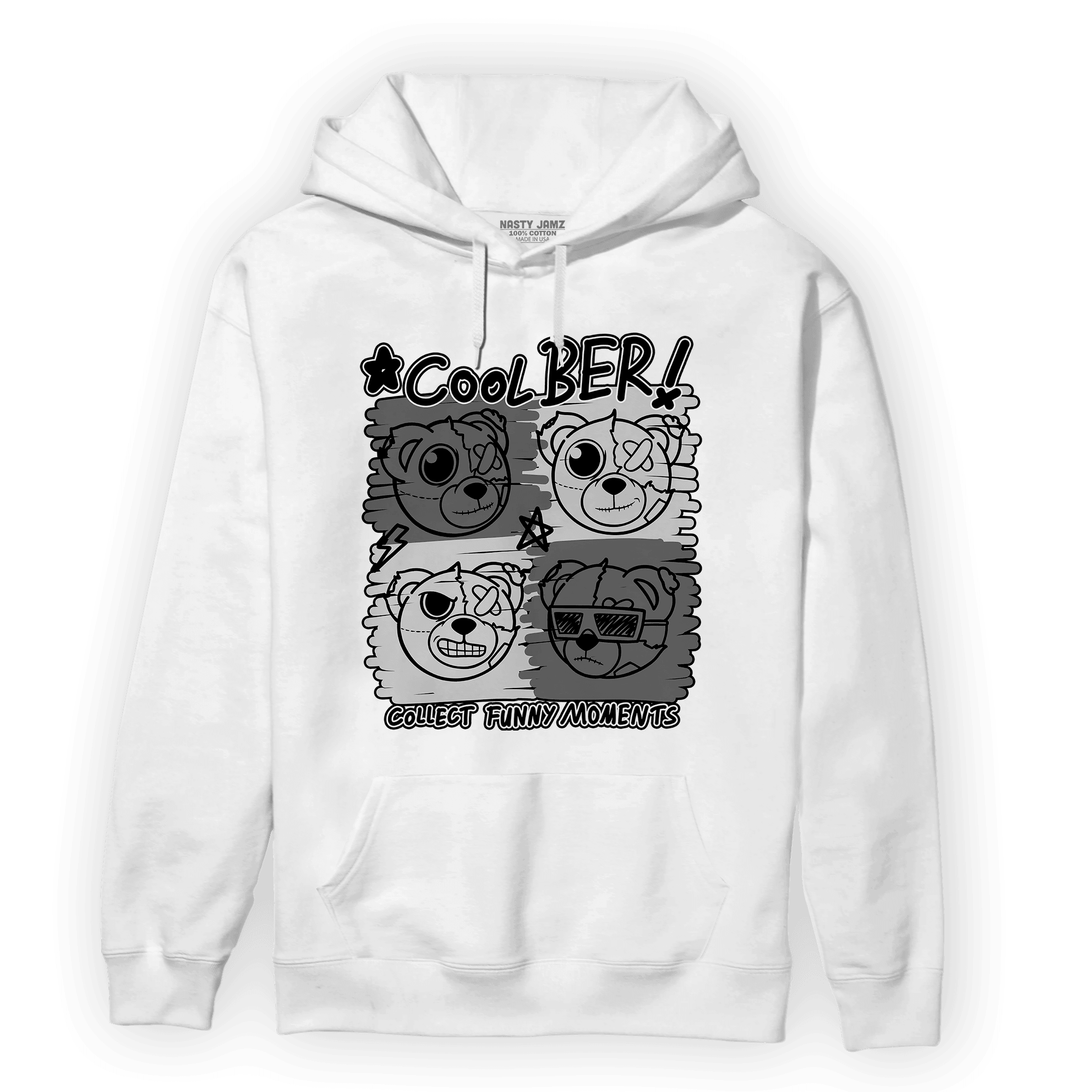 Retro High OG Black White 1s Hoodie Match Cool BER - NastyJamz