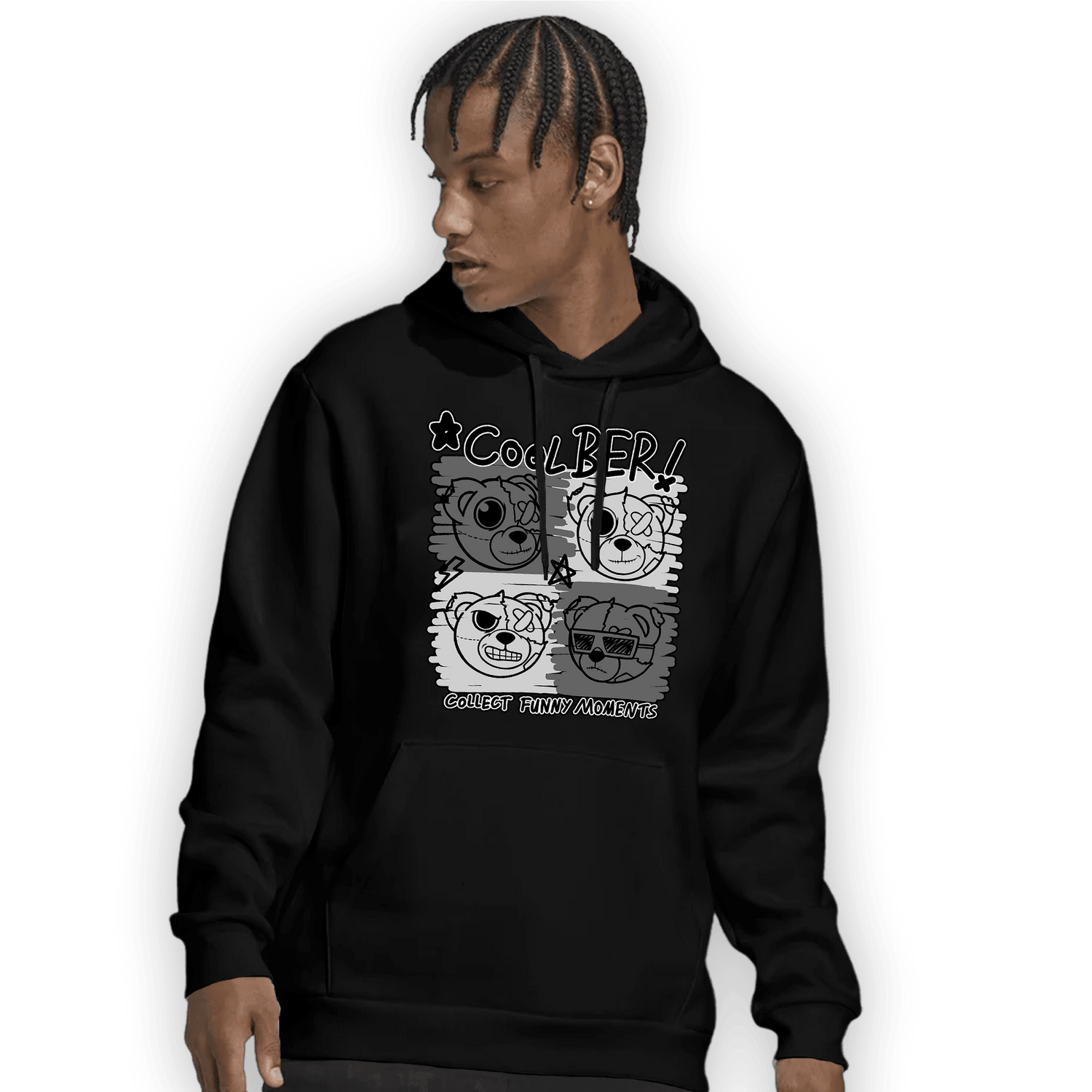 Retro High OG Black White 1s Hoodie Match Cool BER - NastyJamz