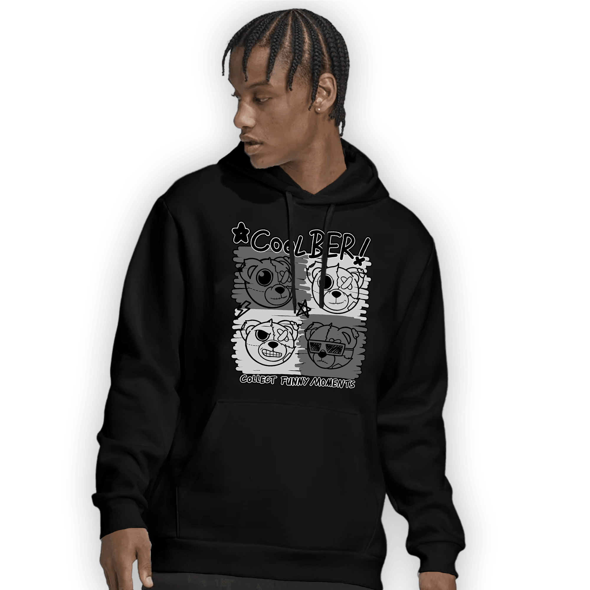 Retro High OG Black White 1s Hoodie Match Cool BER - NastyJamz
