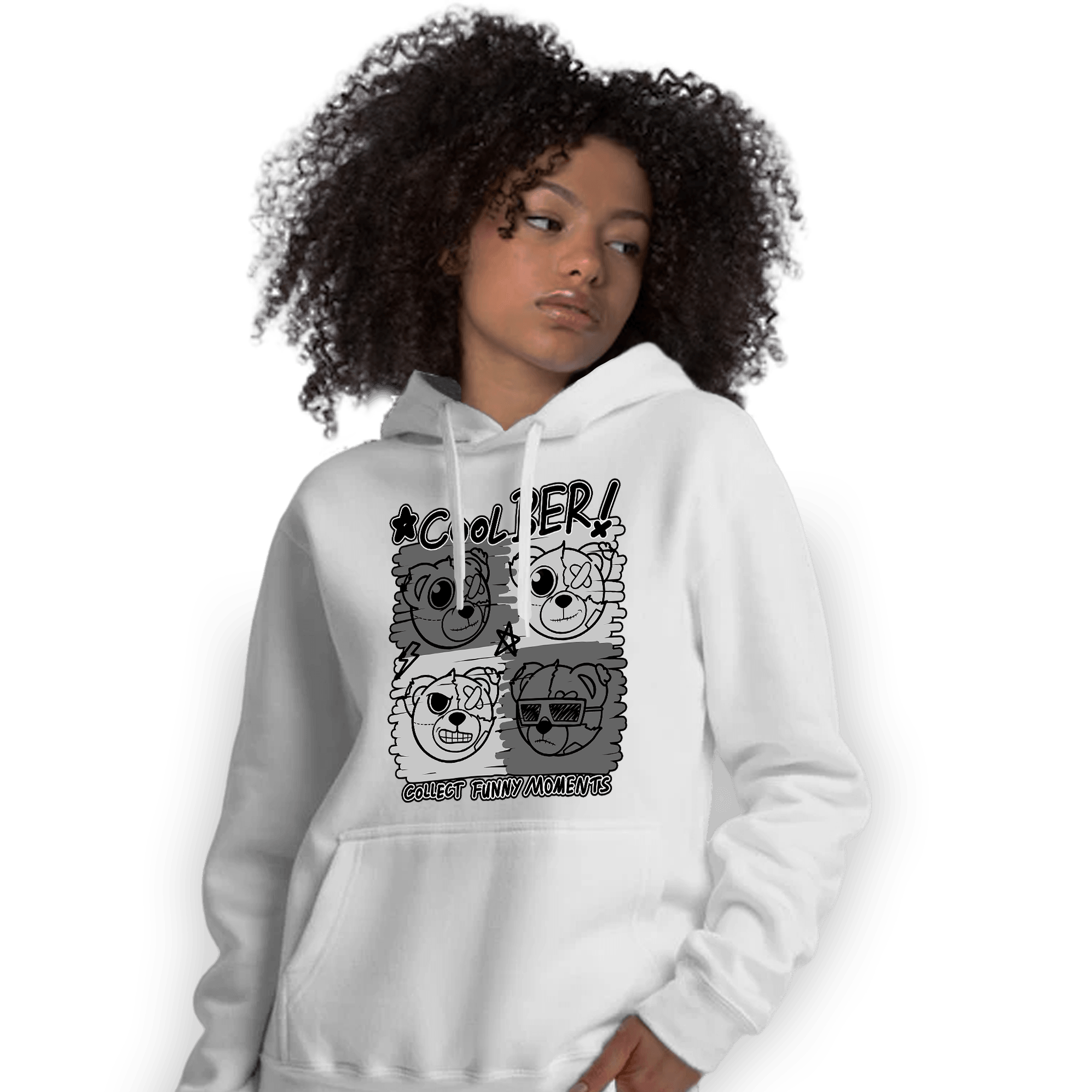 Retro High OG Black White 1s Hoodie Match Cool BER - NastyJamz