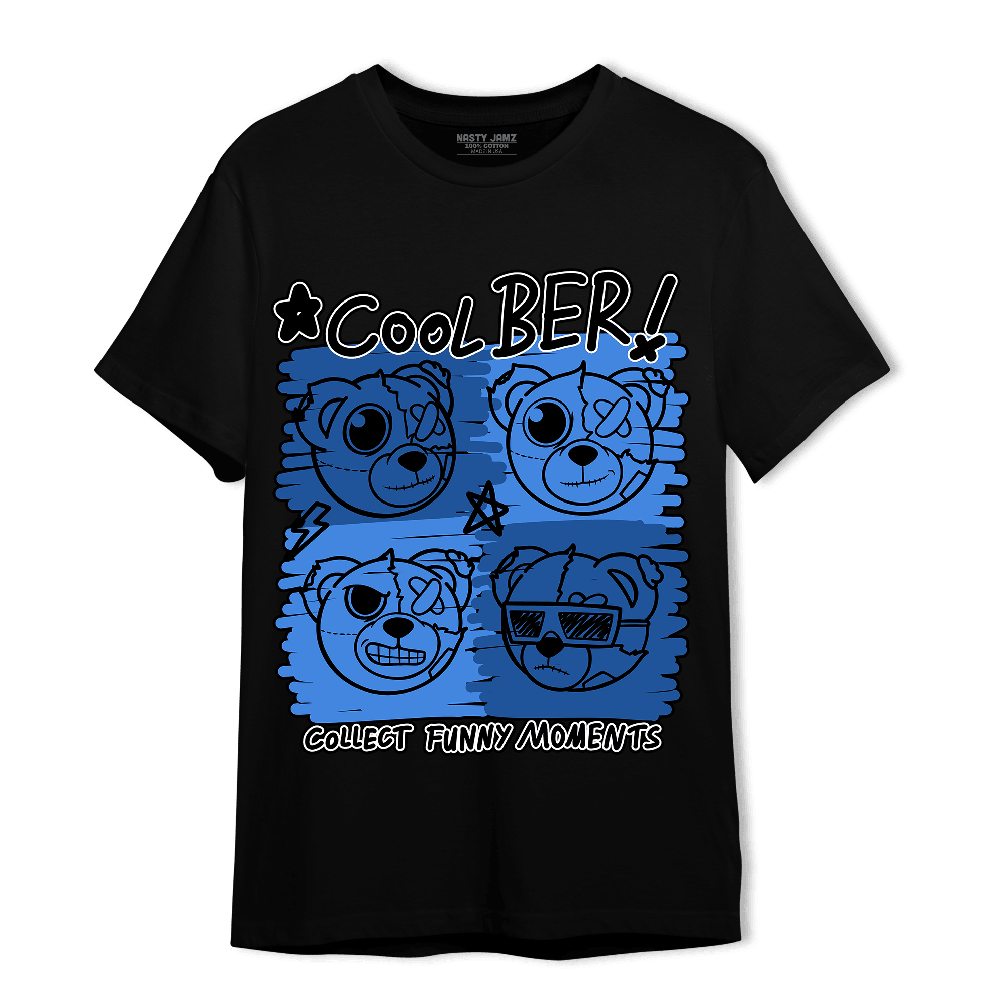 University Blue Toe 1s T Shirt Match Cool BER - NastyJamz