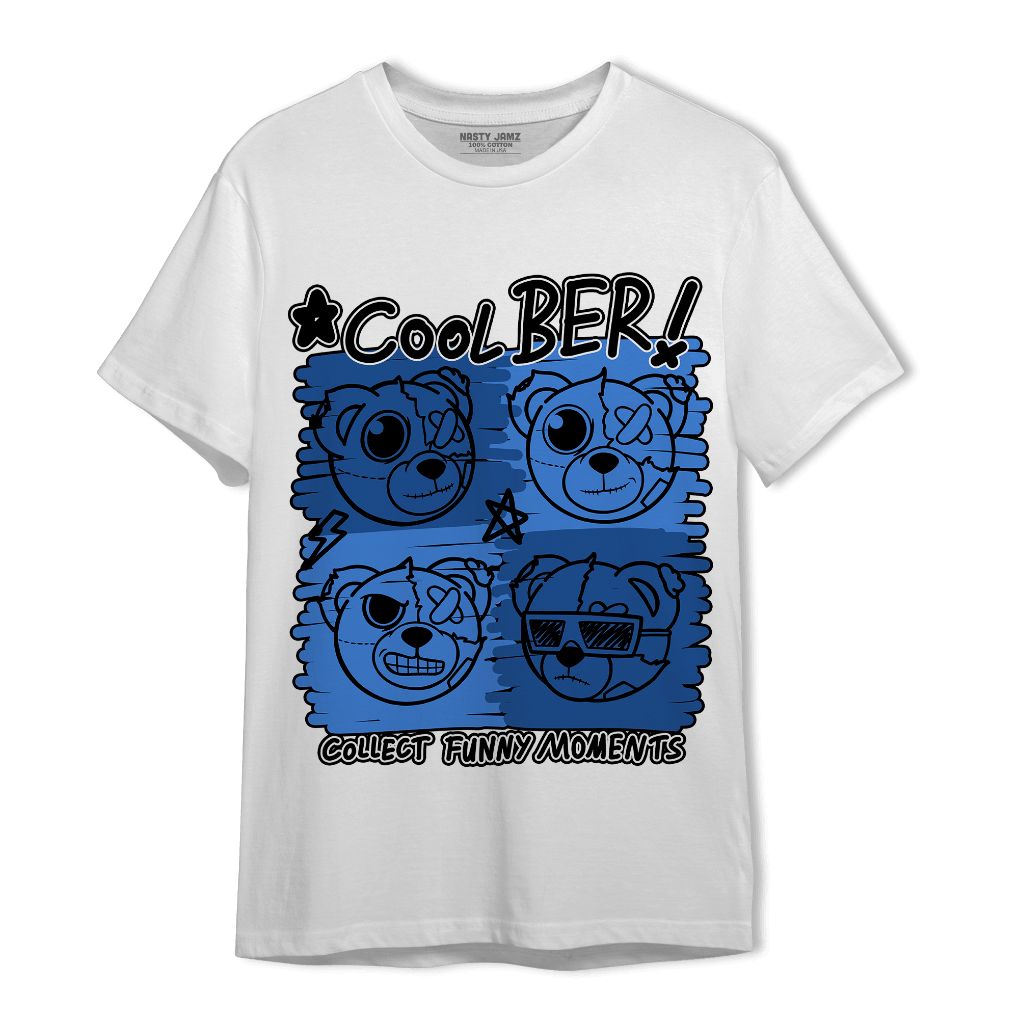 University Blue Toe 1s T Shirt Match Cool BER - NastyJamz