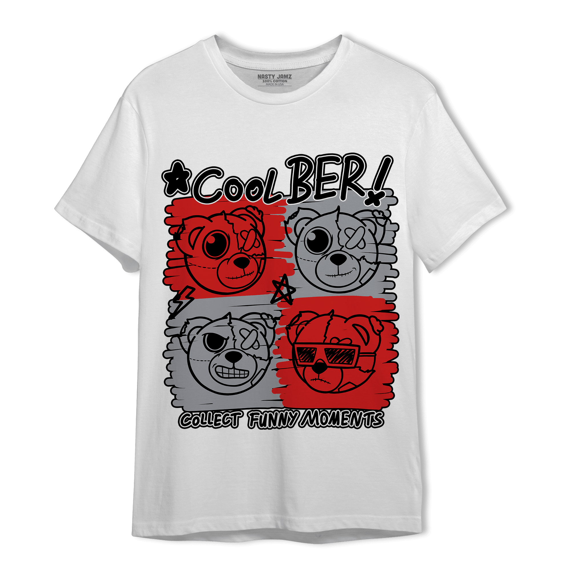Bred Reimagined 4s T Shirt Match Cool BER - NastyJamz