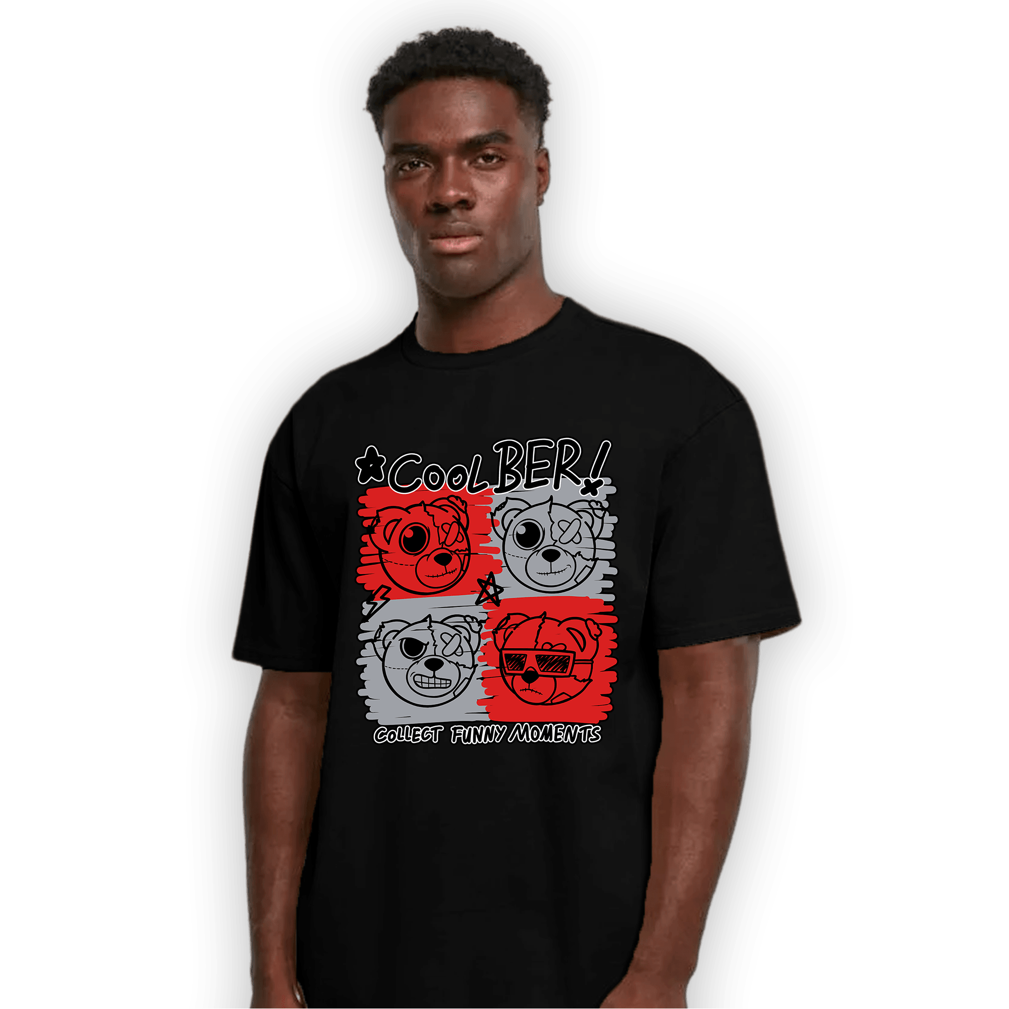 Bred Reimagined 4s T Shirt Match Cool BER - NastyJamz