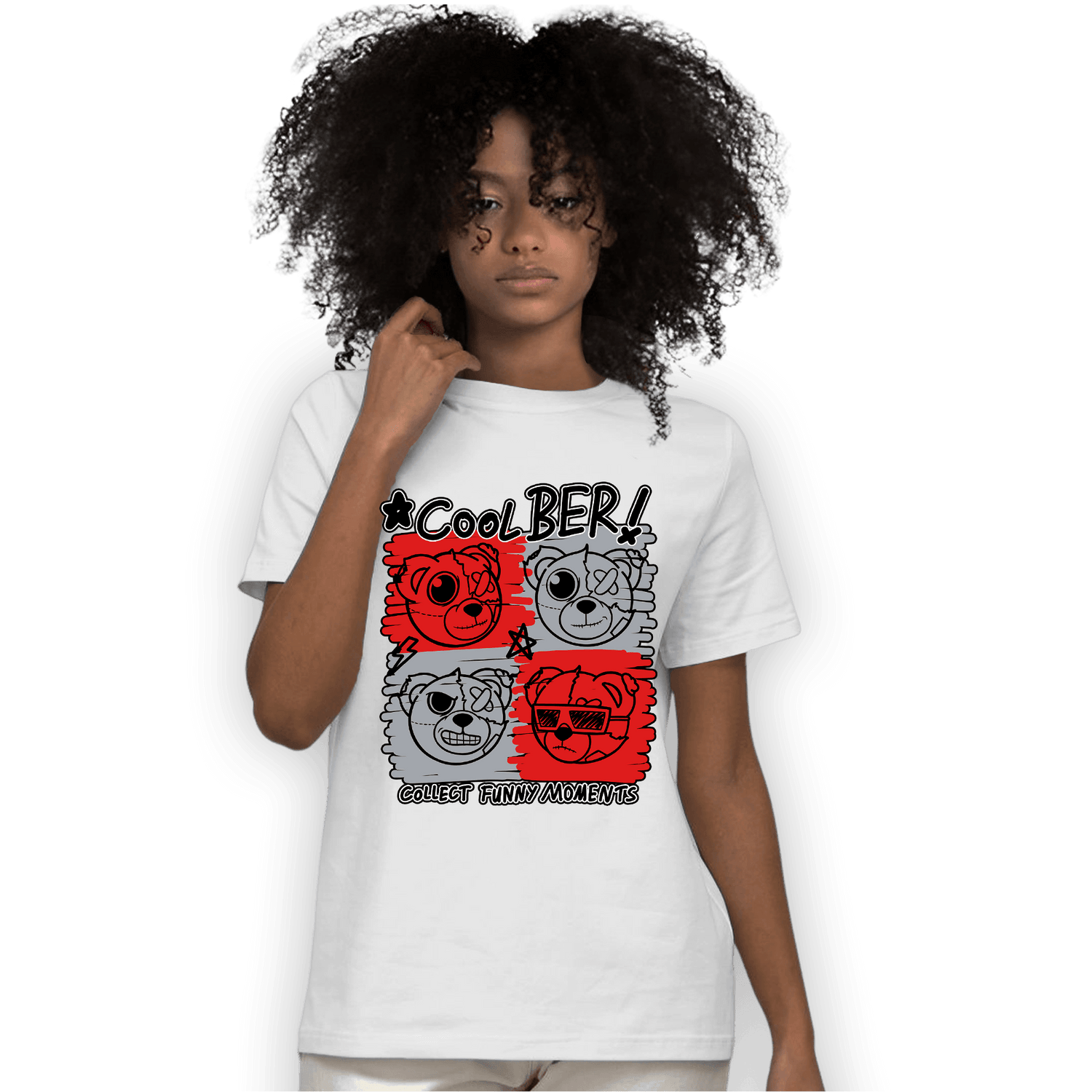 Bred Reimagined 4s T Shirt Match Cool BER - NastyJamz