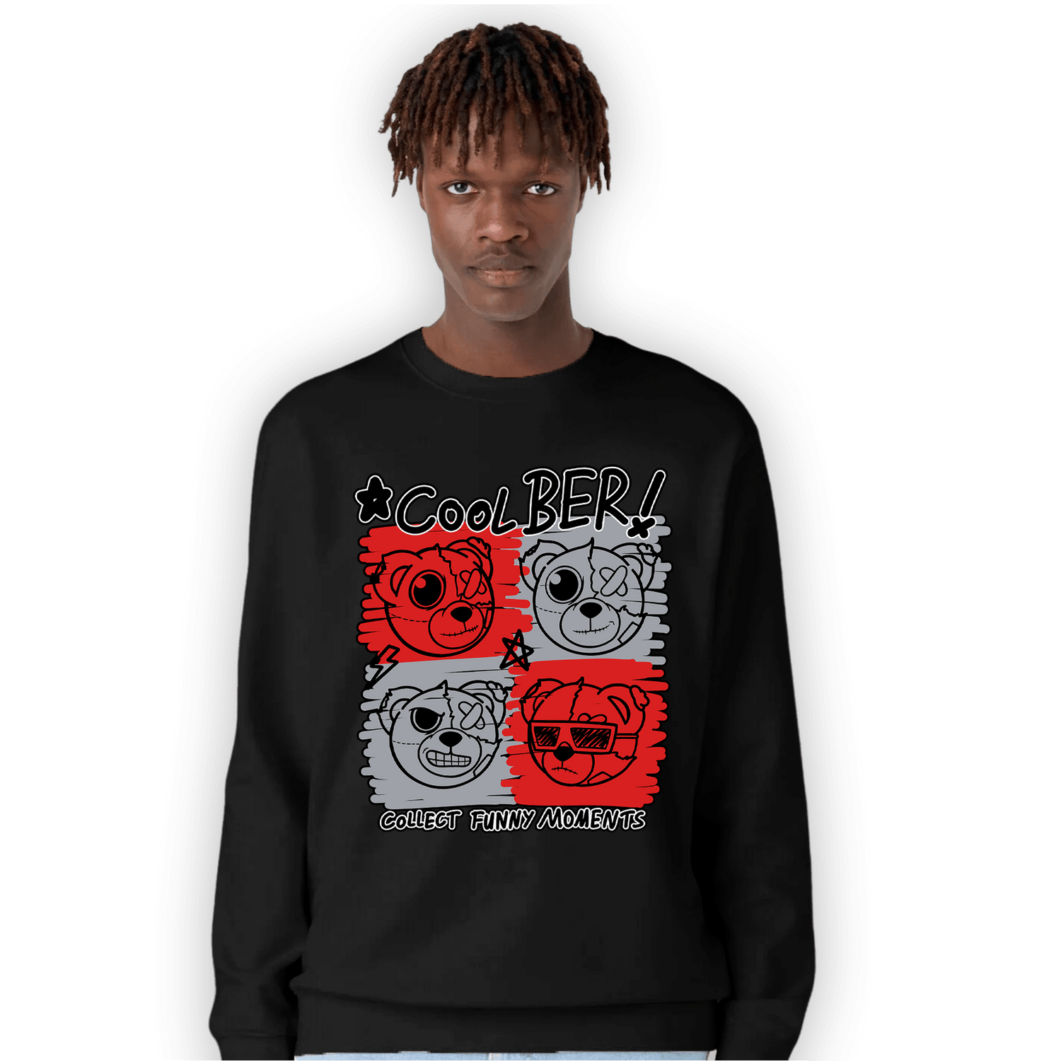 Bred Reimagined 4s Sweatshirt Match Cool BER - NastyJamz